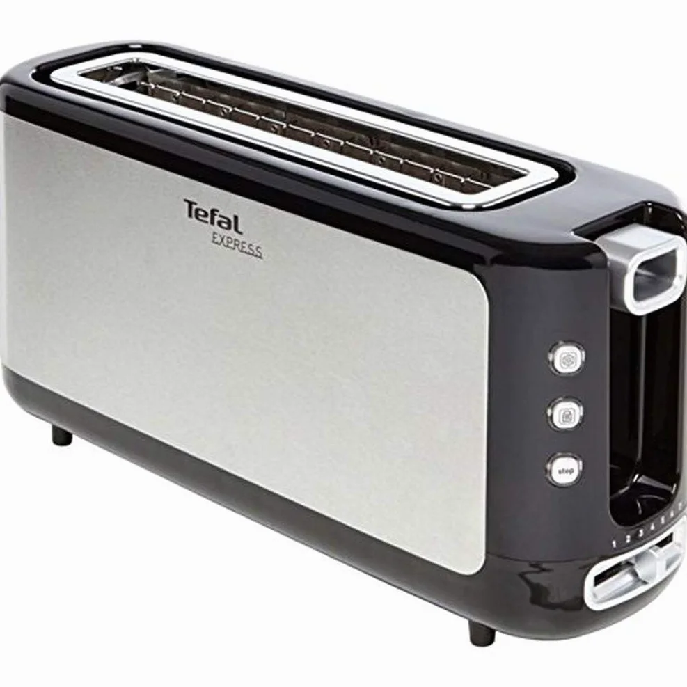 Tefal TL365ETR Grille-Pain Express, Inox/Noir, 37 x 18 x 10 cm