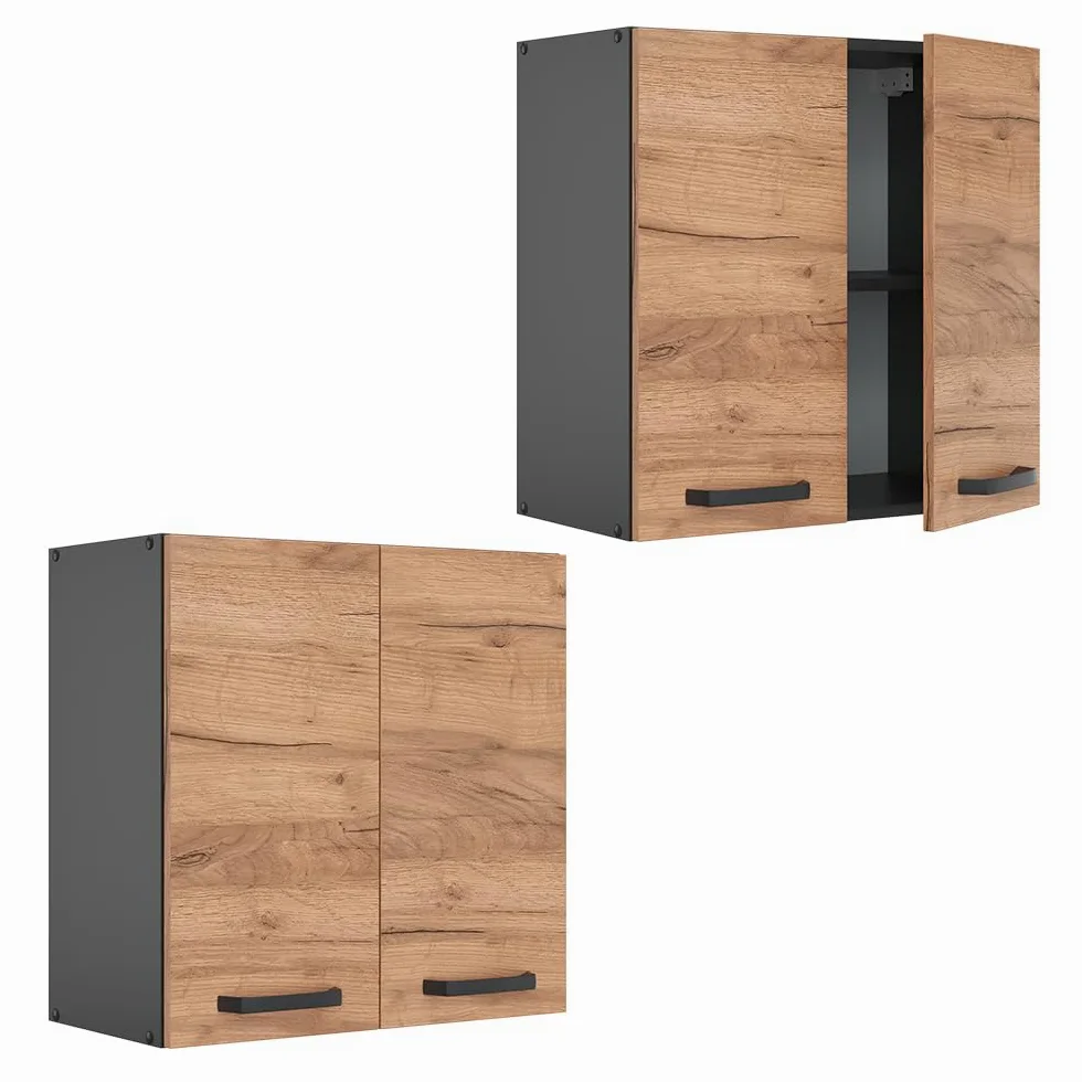 Vicco Elément Haut de Cuisine R-Line, Chêne de Force doré, 60cm, pour Une Combinaison Libre au Sein de systèmes de Cuisine modulaires