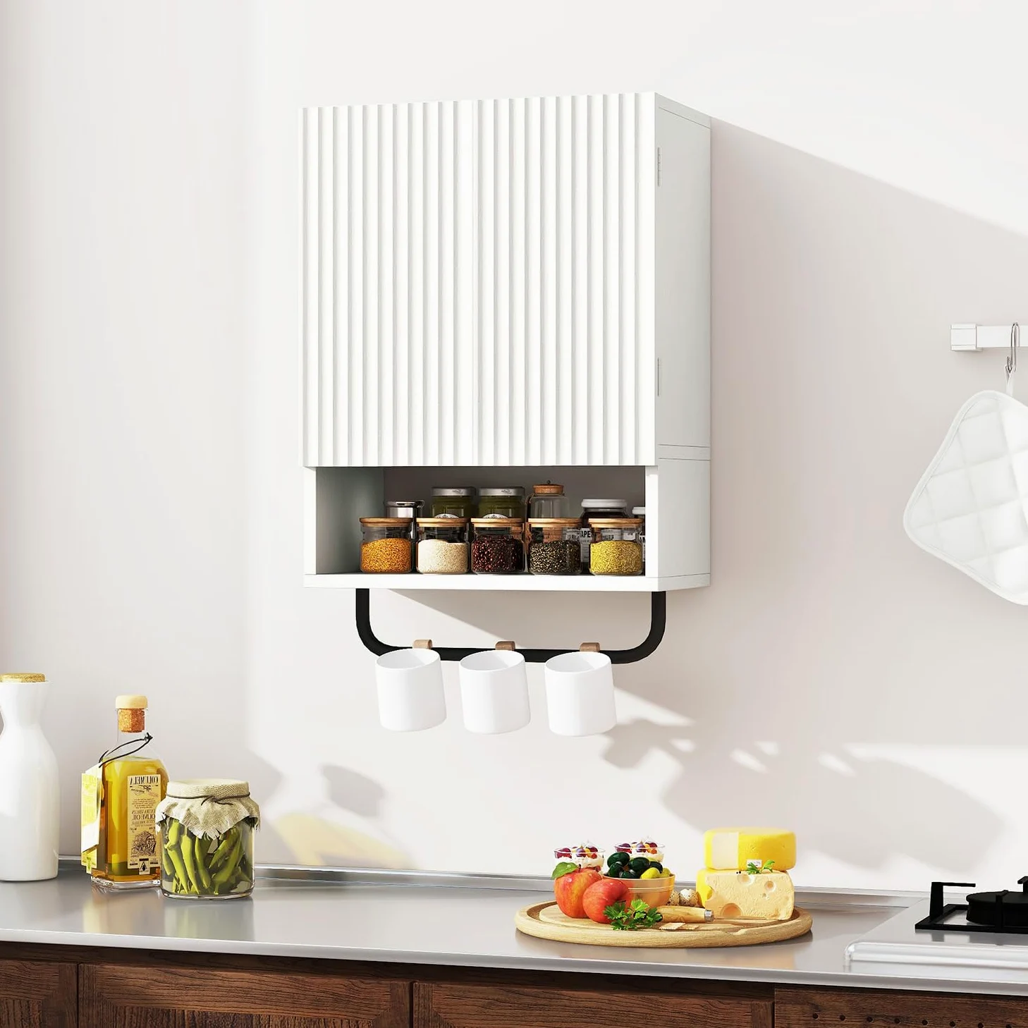 IBUYKE Le montage mural est une armoire de salle de bain WBS003W