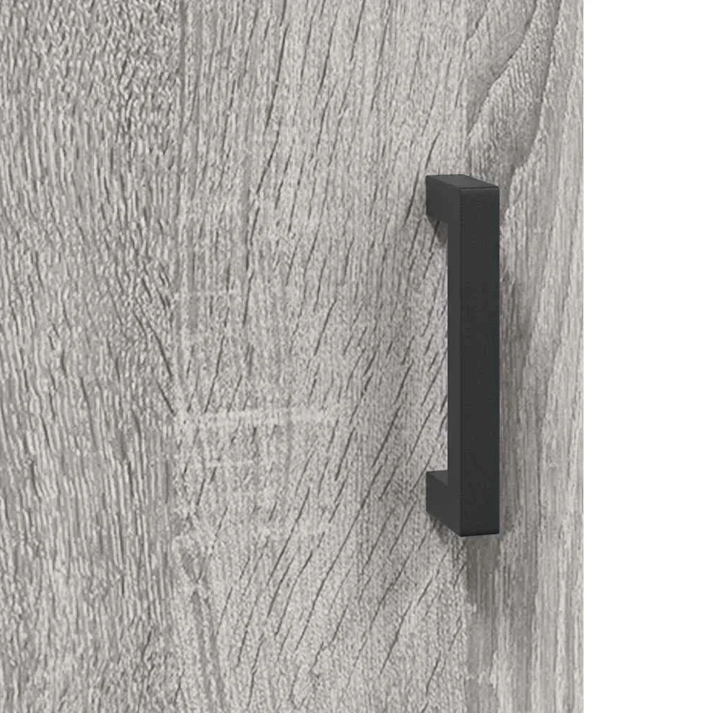 vidaXL Armoire Murale, Placard Suspendu avec Rangement, Meuble Flottant de Salon Bureau Chambre, Moderne, Sonoma Gris Bois d'Ingénierie