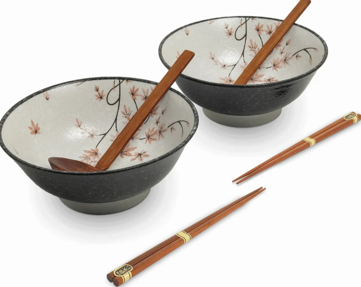 EDO JAPON - RAMEN BOWL SET/6 2PERS ACERBLAD O/22CM|H9CM
