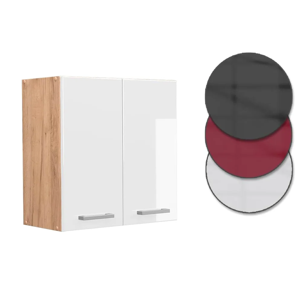 Vicco Elément Haut de Cuisine R-Line, Blanc Haute Brillance, 60cm, pour Une Combinaison Libre au Sein de systèmes de Cuisine modulaires