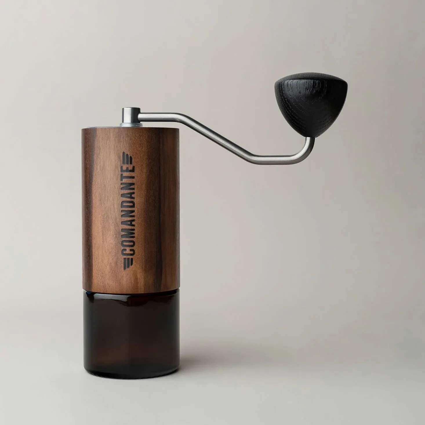 Comandante Moulin à café C40 MK4 Walnuss, Ambre Liquide, Argenté/Marron
