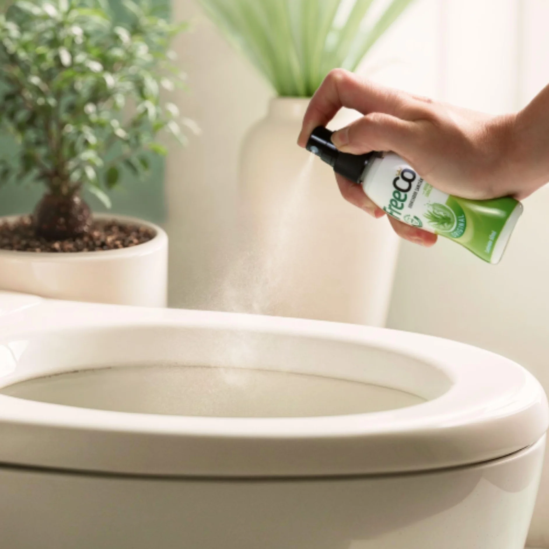 Freeco Anti-Odeur WC (Before You Go) - Spray aux Huiles Essentielles Naturelles. Idéal pour Maison, Bureau, Resto et Voyage. Pack hyper économique de 12x60ml, Parfum Épices