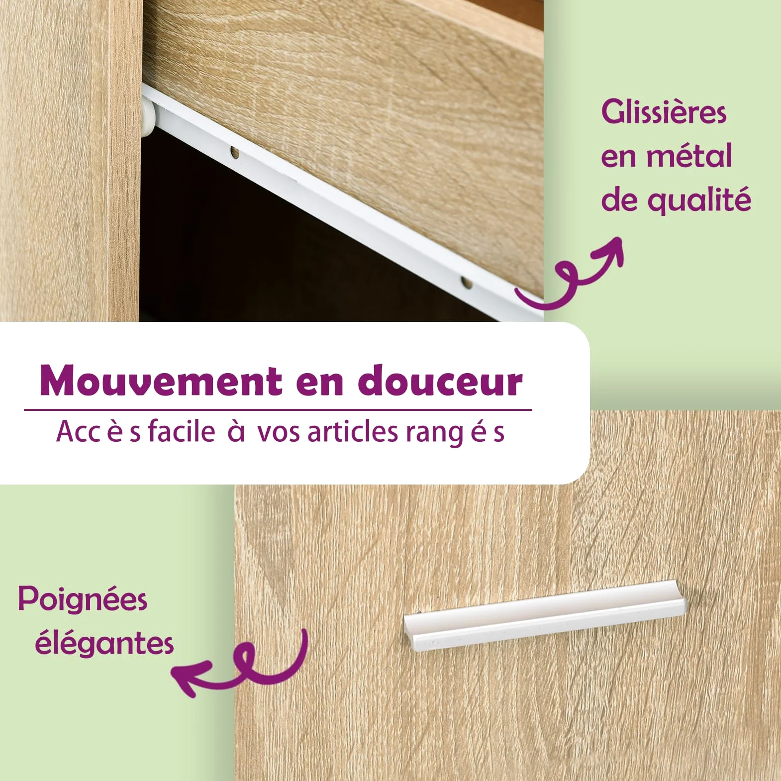 vidaXL Armoire à tiroirs inférieure Lyon Chêne Sonoma 30 x 46 x 81,5 cm Bois d'ingénierie