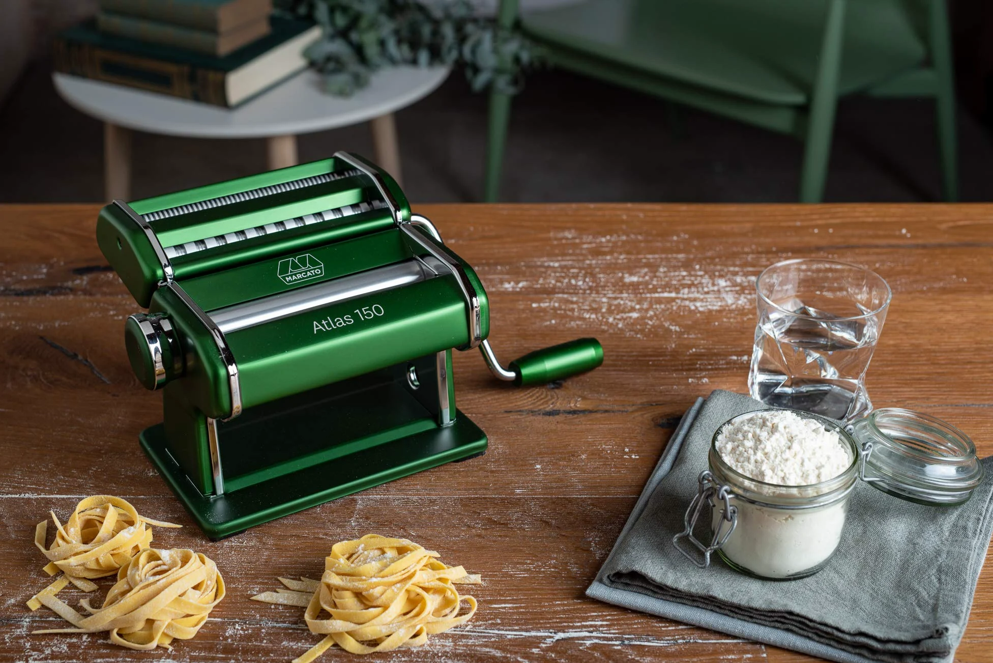Marcato Atlas 150 Machine à pâtes Alliage léger Vert