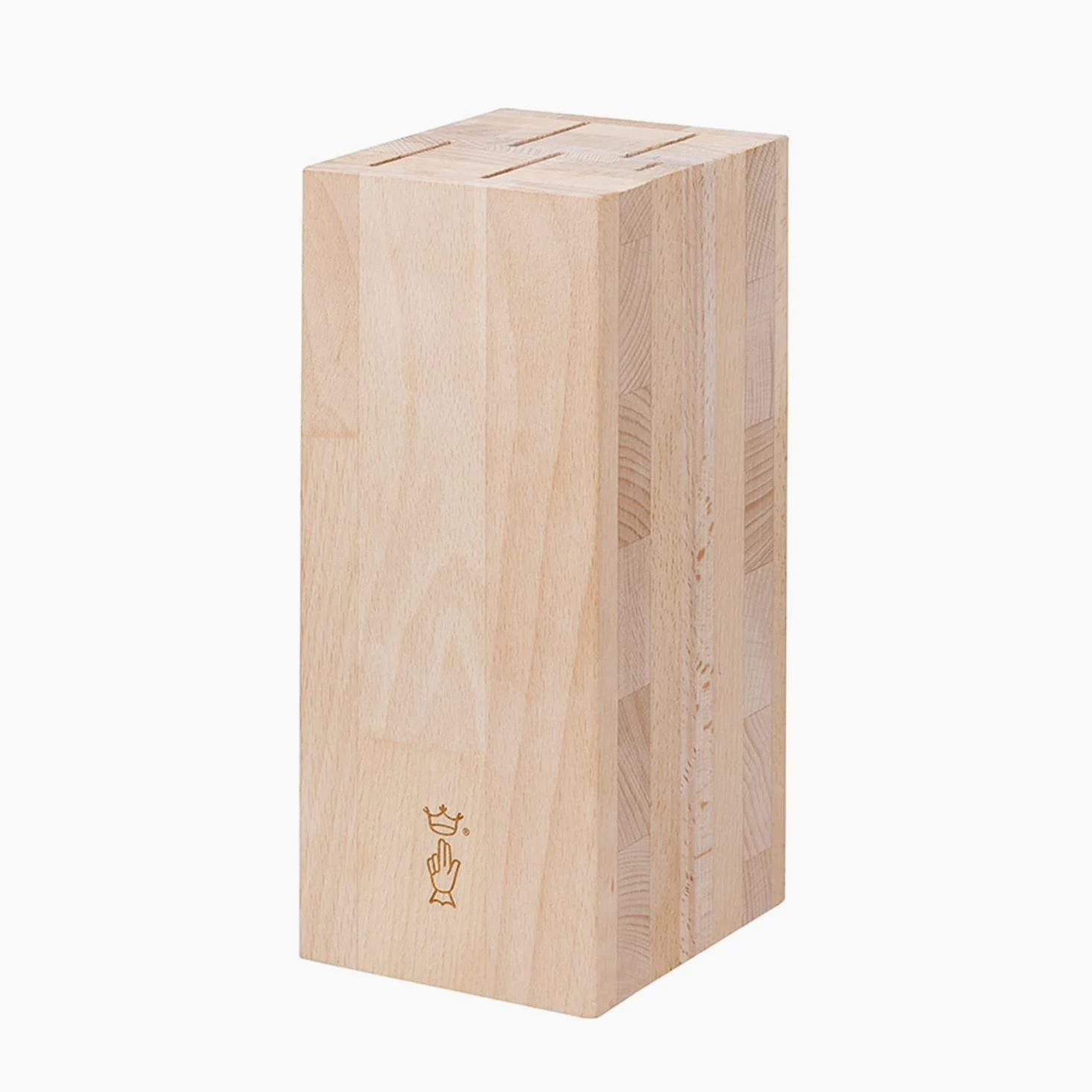 OPINEL - Bloc de Rangement pour Couteaux en Bois de Hêtre - Design Sobre et Élégant - Vos Couteaux de Cuisine Toujours à Portée de Main et Protégés - pour 5 Couteaux
