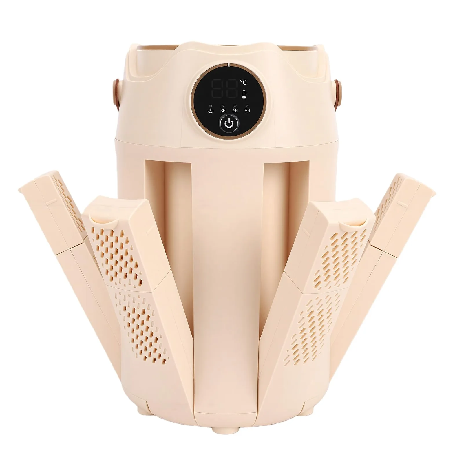 Asixxsix Sèche-Bottes, Sèche-Chaussures pour Bottes et Gants de Travail, 6 Ports de Séchage avec Minuterie, Conception de Tube Réglable, pour de Ski, Chaussures, Gants (Prise UE 220V)