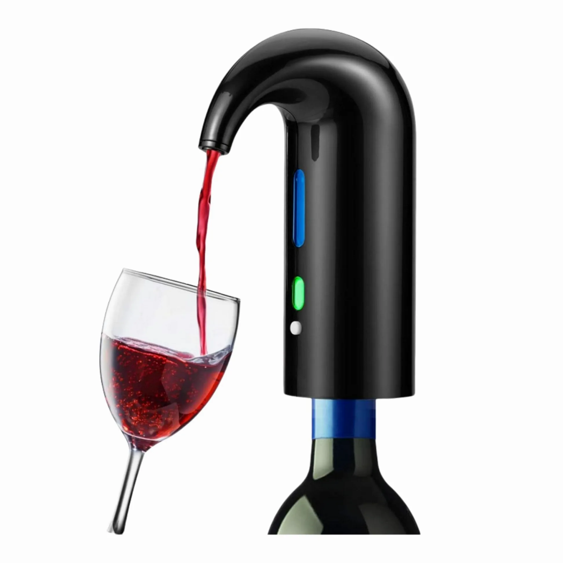 Yomety Aérateur de vin électrique, décanteur de vin électrique, distributeur de vin, accessoires de vin, bec verseur et cadeaux pour les amateurs de vin