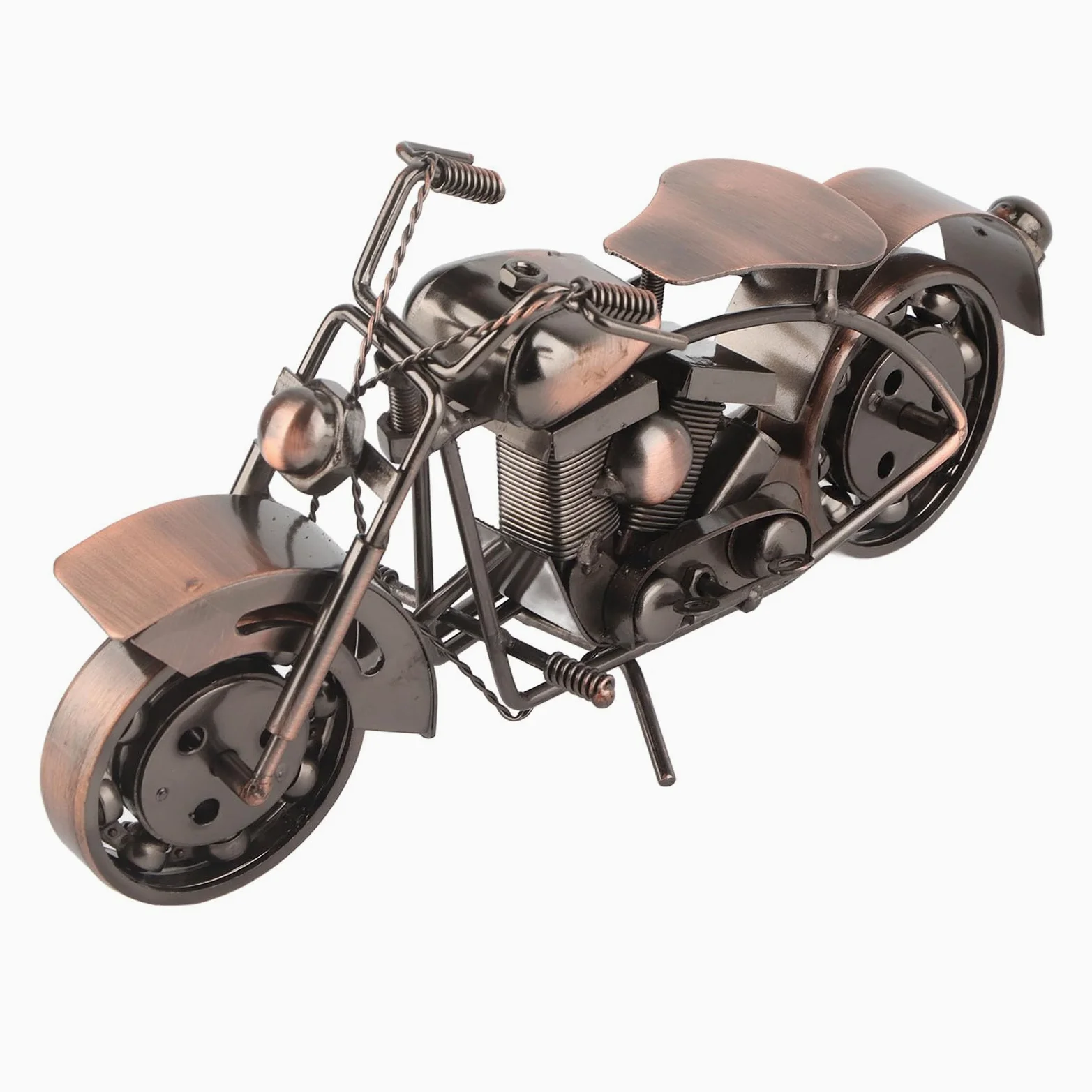 Ornements de Moto en Métal, Décoration Rétro de Collection d'art Décoratif pour la Chambre à Coucher de Salon