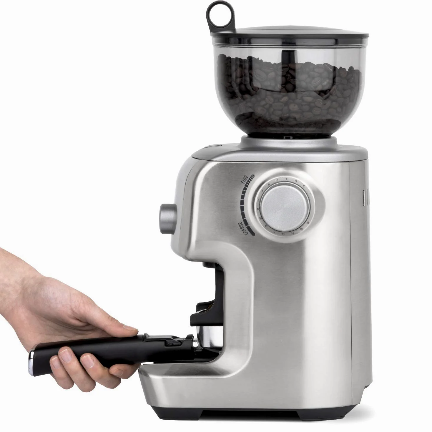 H.Koenig Moulin à Café Electrique GRD830, Broyeur Café Grain Professionnel, Grinder Pro, Meule Conique, 16 Tailles de Mouture, Capacité 400g, 130 W