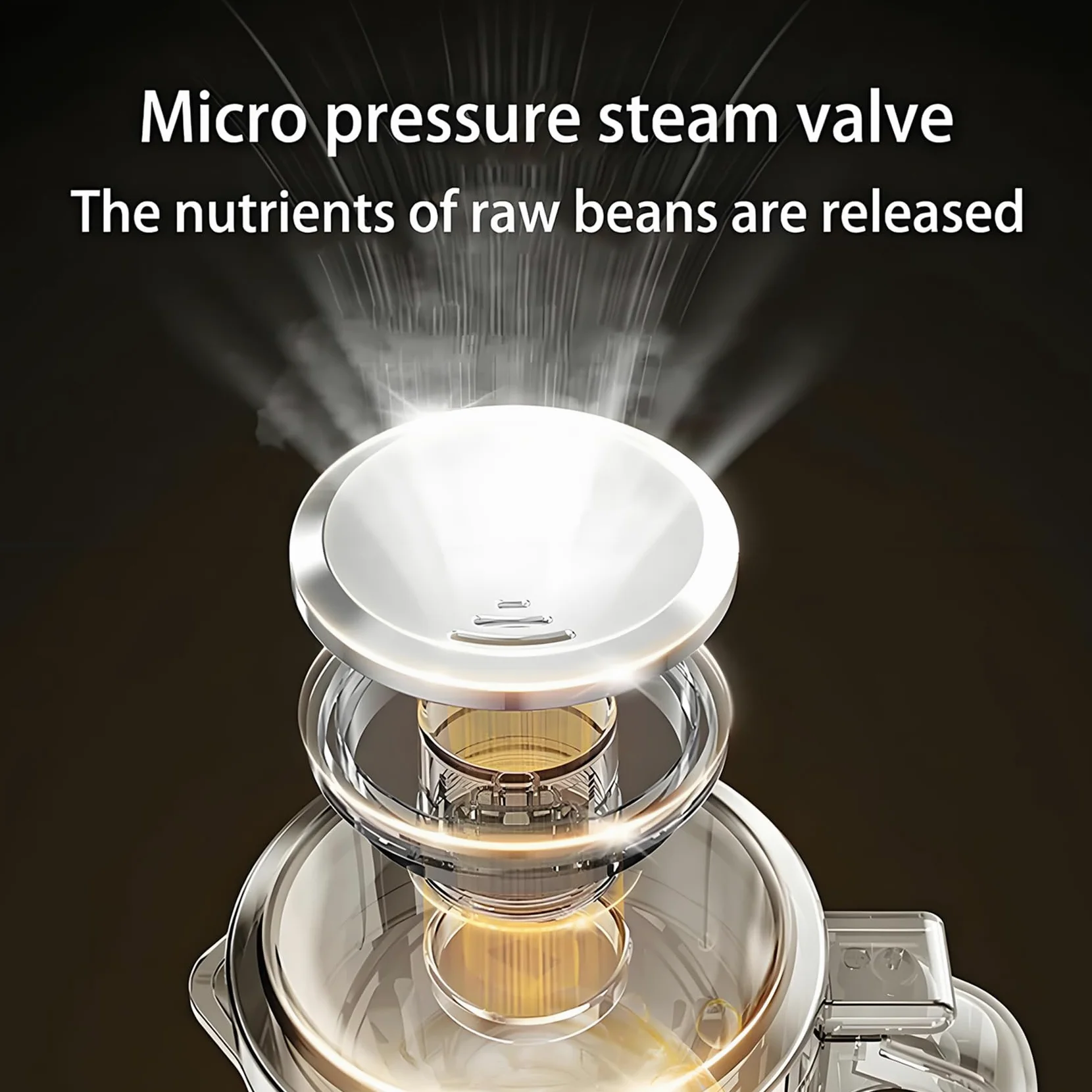 Nut Milk Maker en Acier Inoxydable, Une Machine à Lait De Soja De 1,2 L avec Un Coupeur à 12 Lames, Une Minuterie 24h Et Une Affichage à LED Au Chaud, Un Lait à Base De Plantes avec des Amandes