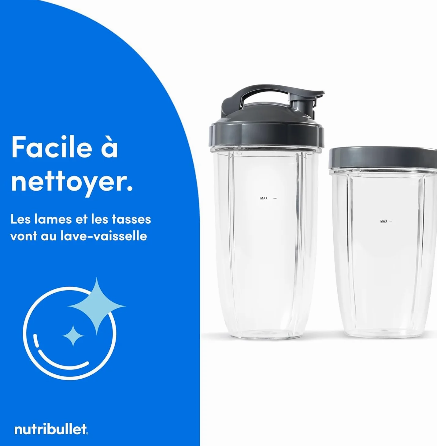 Nutribullet Original 600W Mixeur électrique pour smoothies Noir