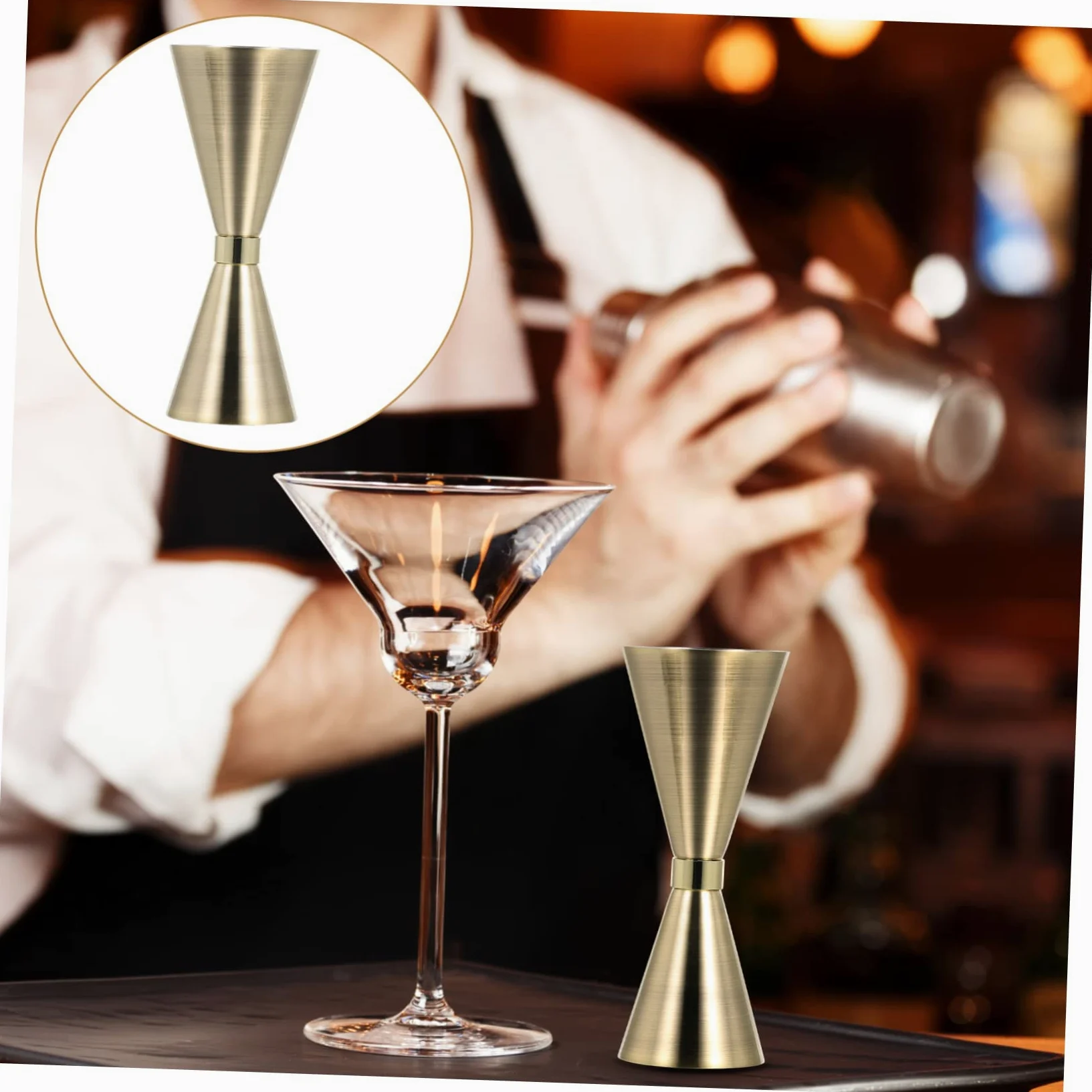 MAGICLULU 3pièces Jigger à Cocktail Acier Inoxydable Doseur De Outil De Mesure Élégant pour Bar Et Maison Pratique Et Décoratif