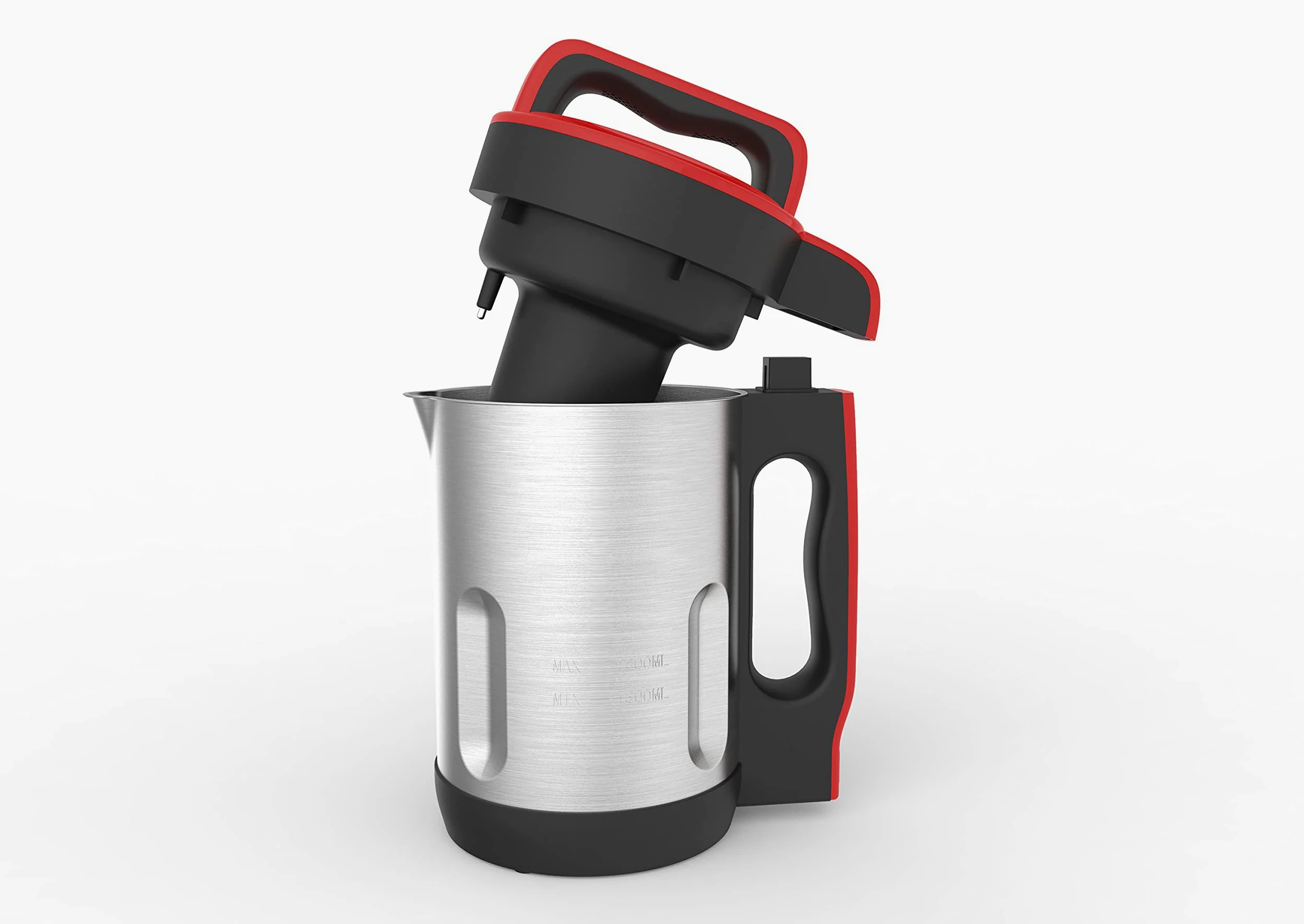 Techwood TSM-1655 Blender Chauffant Capacité 1.6L Soupe Velouté Compote Maintien au Chaud 1000W Inox