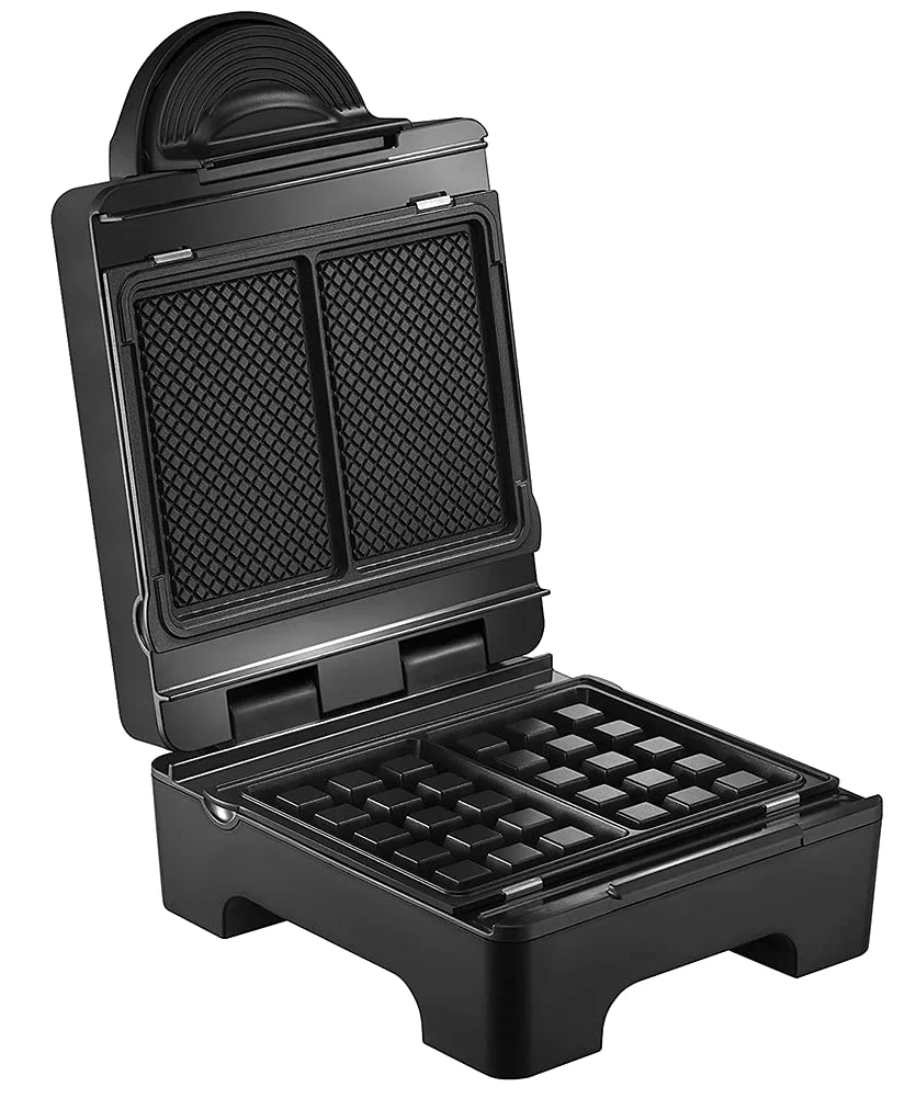 LAGRANGE Gaufrier Tart'Gaufres, 1070W, 3 jeux de plaques inclus, gaufres avec grosses alvéoles d’un côté et surface lisse pour tartiner de l’autre, Plaques amovibles, Multifonction, 029424