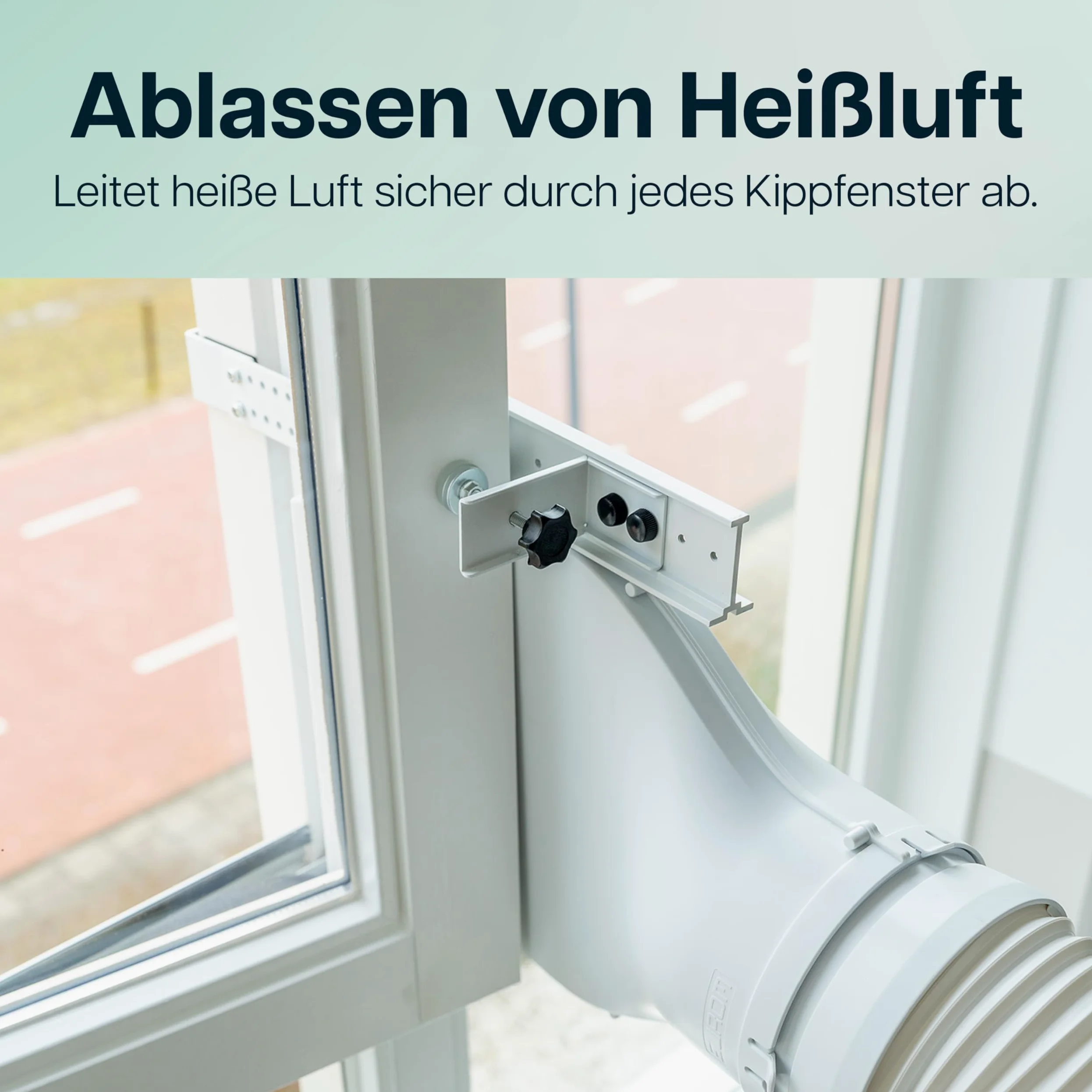 Eurom Window Way Out - Joint de fenêtre pour climatiseurs mobiles - Adaptateur d'accessoires pour votre climatiseur mobile - Hot Air Stop - Ajustement universel - Installation rapide (blanc 2.0)
