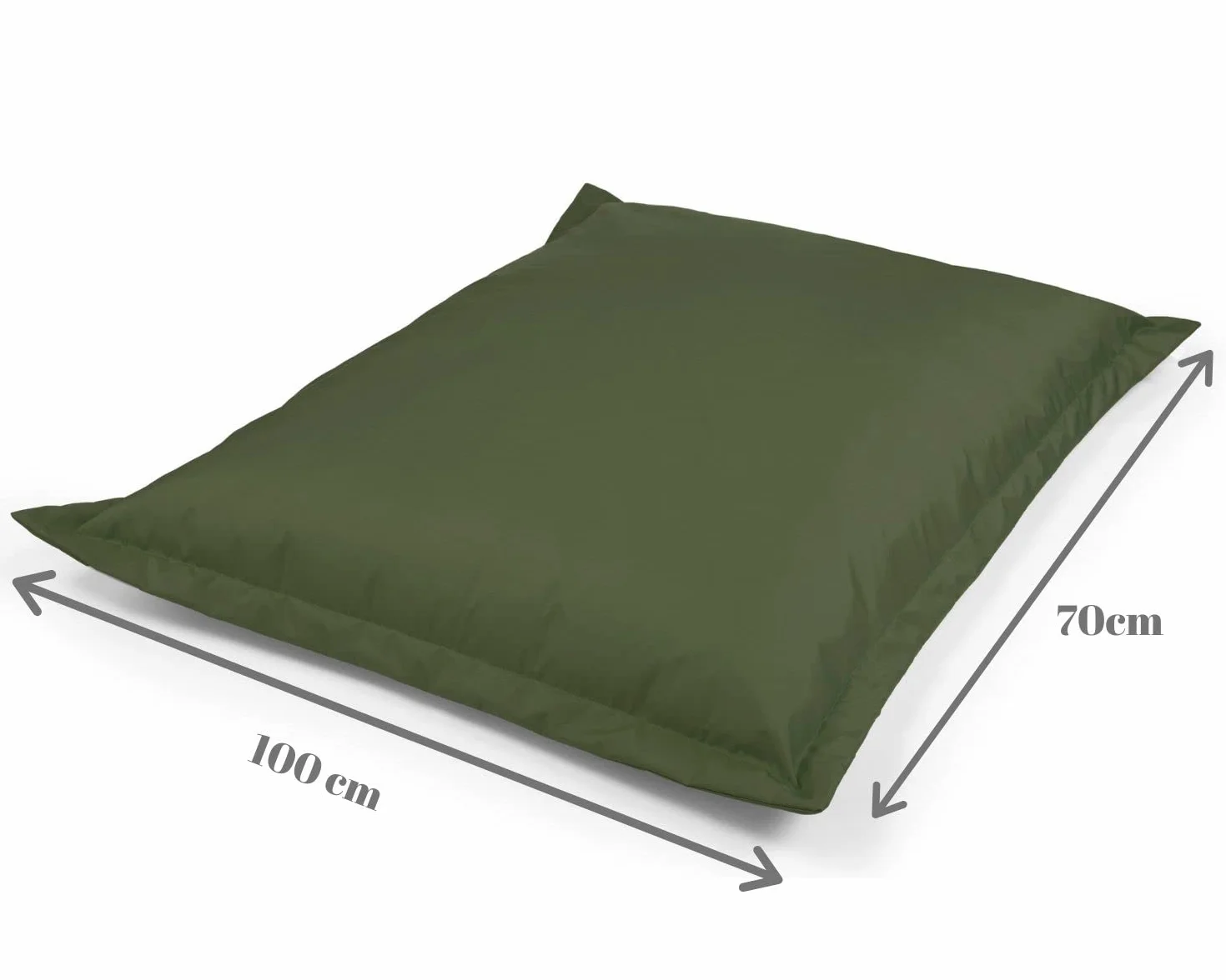 chilly pilley Pouf L xl xxl Coussin De Sol Pouf Garniture En Polystyrène Pouf Géant Pour S'allonger Et S'asseoir Imperméable Hydrofuge (100x70, Rouge Foncé)