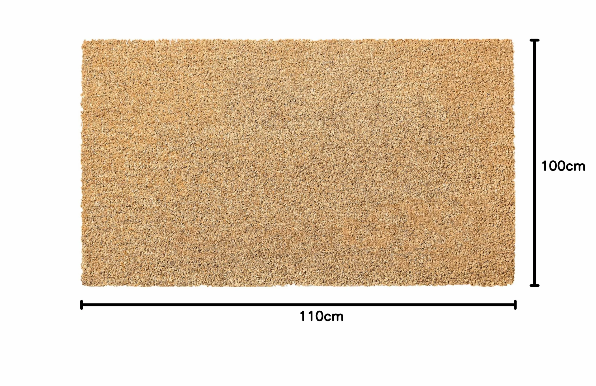 ANRO Paillasson/tapis en fibre de coco, gratte-pieds, plusieurs tailles et hauteurs, produit naturel, épaisseur : 26 mm, dimensions : 110 x 100 cm