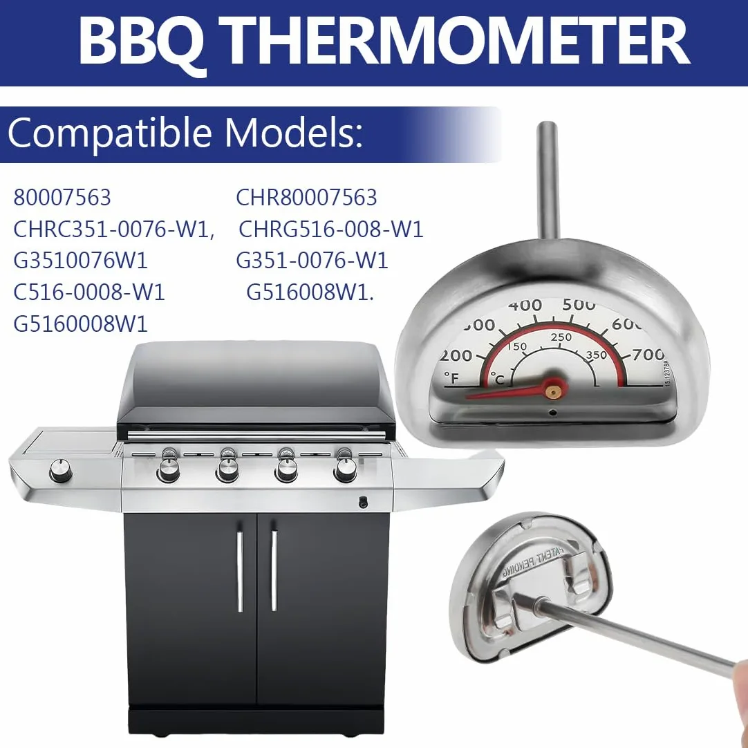 NHQZ 1 Pièces Thermometre Four Compatible avec Omnia Thermometre Cuisine en Acier Inoxydable avec Sonde Thermomètres pour Barbecue Fumoir Gril Casseroles Faitouts Mesure de 0 °C à 400 °C
