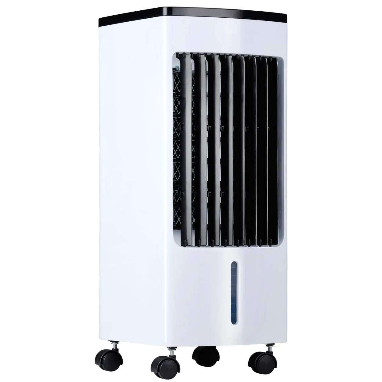 Climatiseur Mobile - Ventilateur, Humidificateur d' Air et Air Cooler - Rafraichisseur d'Air sans Évacuation 55 dB - Télécommande et Minuterie - Réservoir d'Eau 4 L - 22 x 24 x 53,5 cm