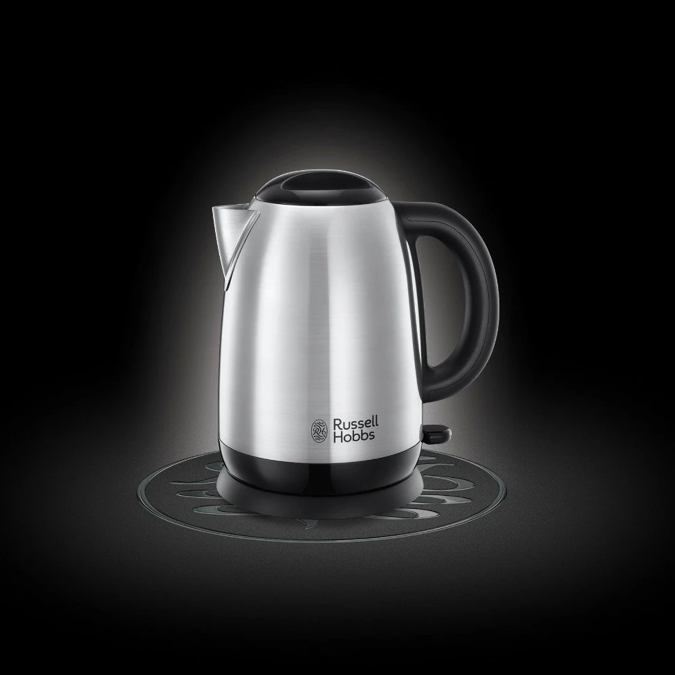 Russell Hobbs Bouilloire Electrique [Puissante & Elegante] Adventure (1,7L, 2400W, Ebullition rapide, Marques pour 1/2/3 tasses, Bec verseur précis, filtre anticalcaire, Economie d'énergie) 23912-70