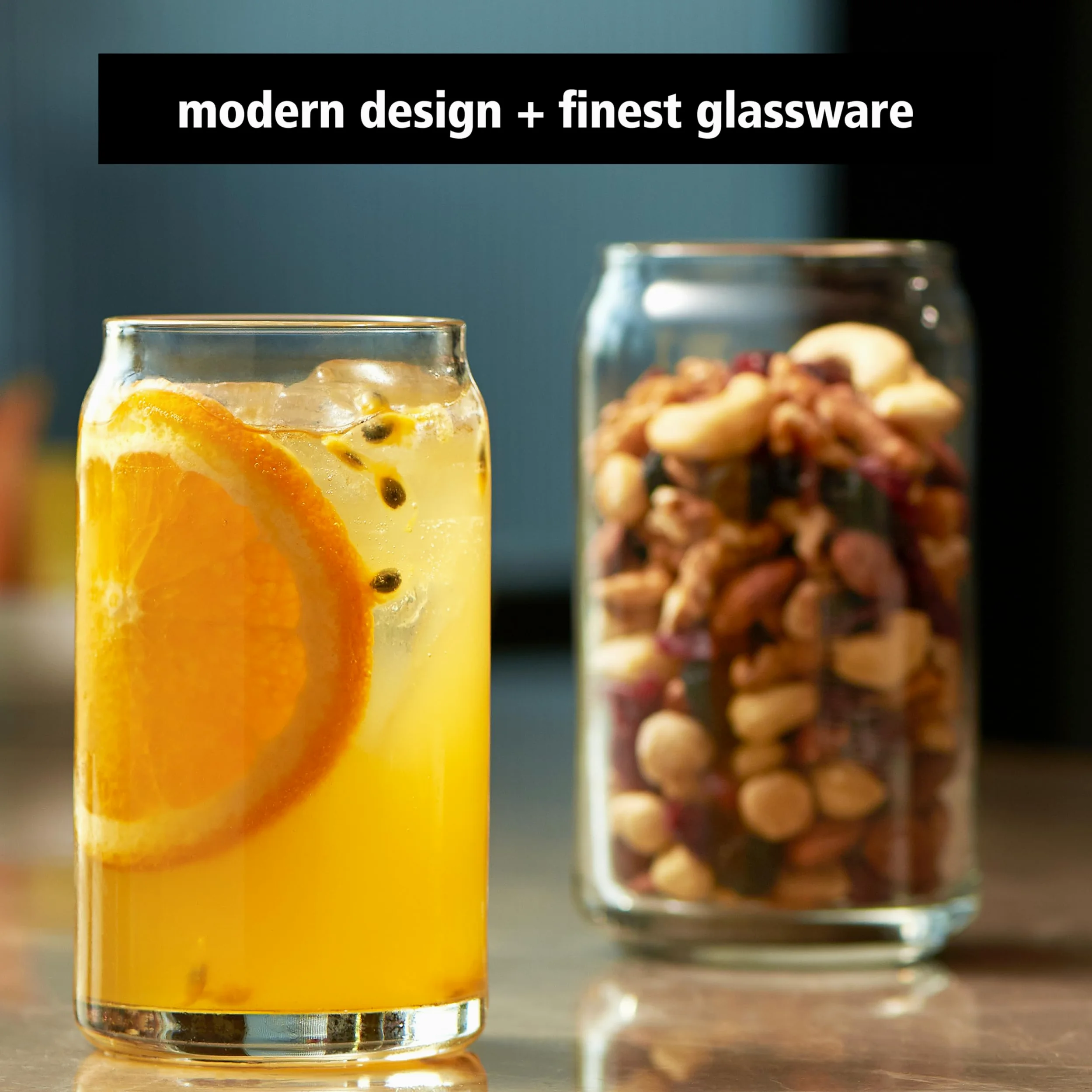 LIBBEY 70462 Verre à boire, « GLASS CANS », 473 ml, lot de 12
