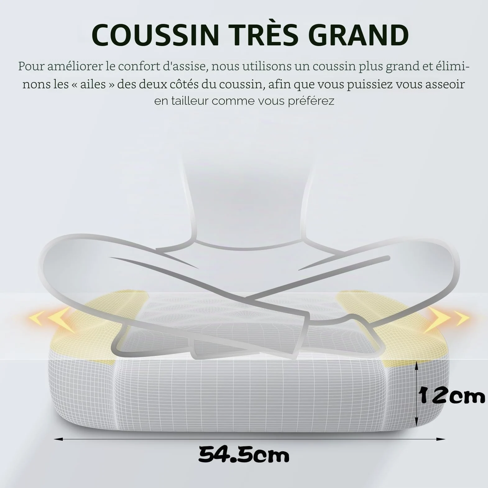 PZDO Chaise Gaming Bureau Ergonomique Chaise Gamer avec Tissu High-Tech, Siege Gaming avec Repose-Pieds, Rembourrée Gaming Chair, Fauteuil Gamer pour Adultes(Noir)