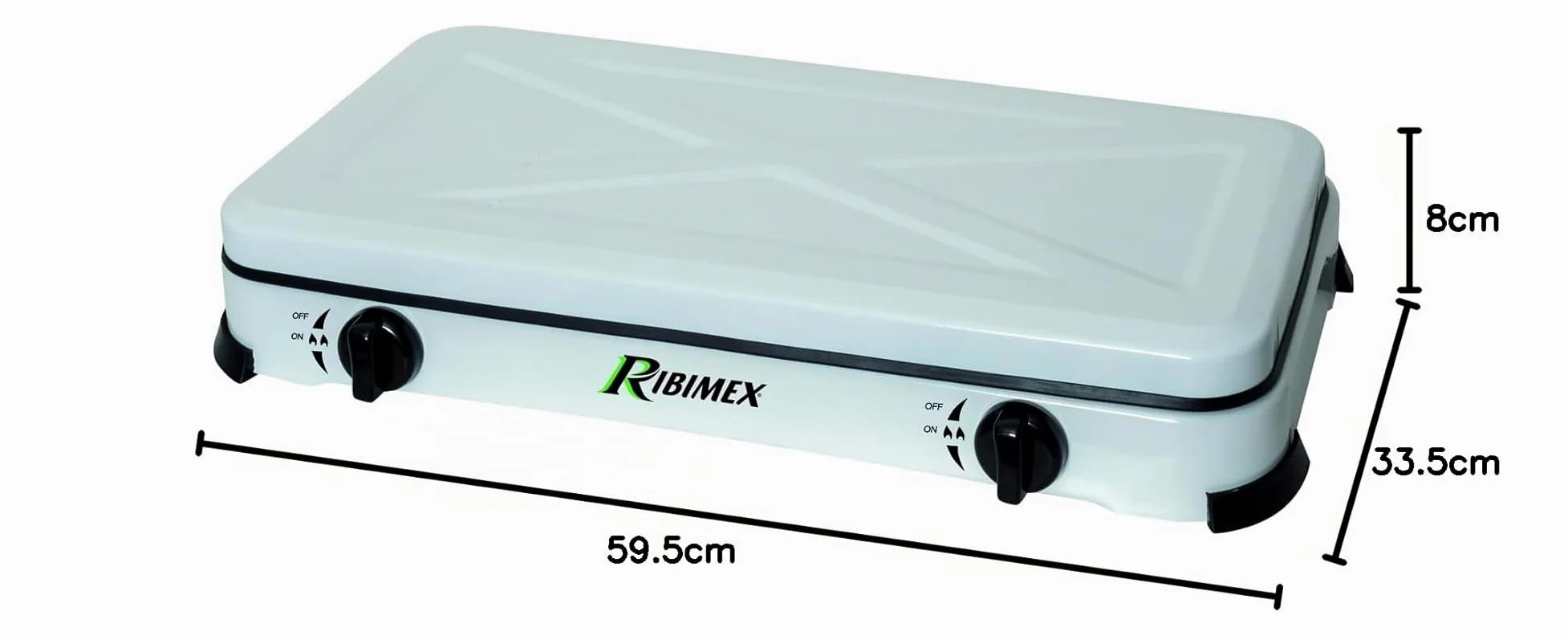 RECHAUD RIBIMEX PRF350 2 FEUX GAZ
