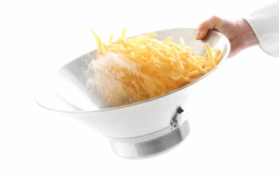 HENDI 630808 Egouttoir à Friture En Inox, Silver & 630105 Salière et poivrière
