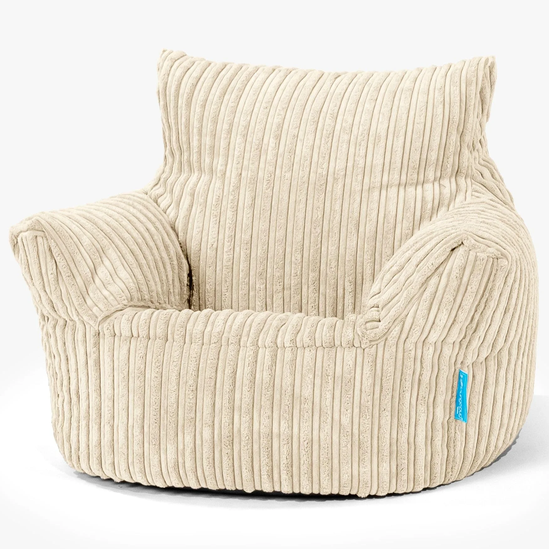Lounge Pug - CORD - Fauteuil pour enfant - Pouf pour enfant - Crème