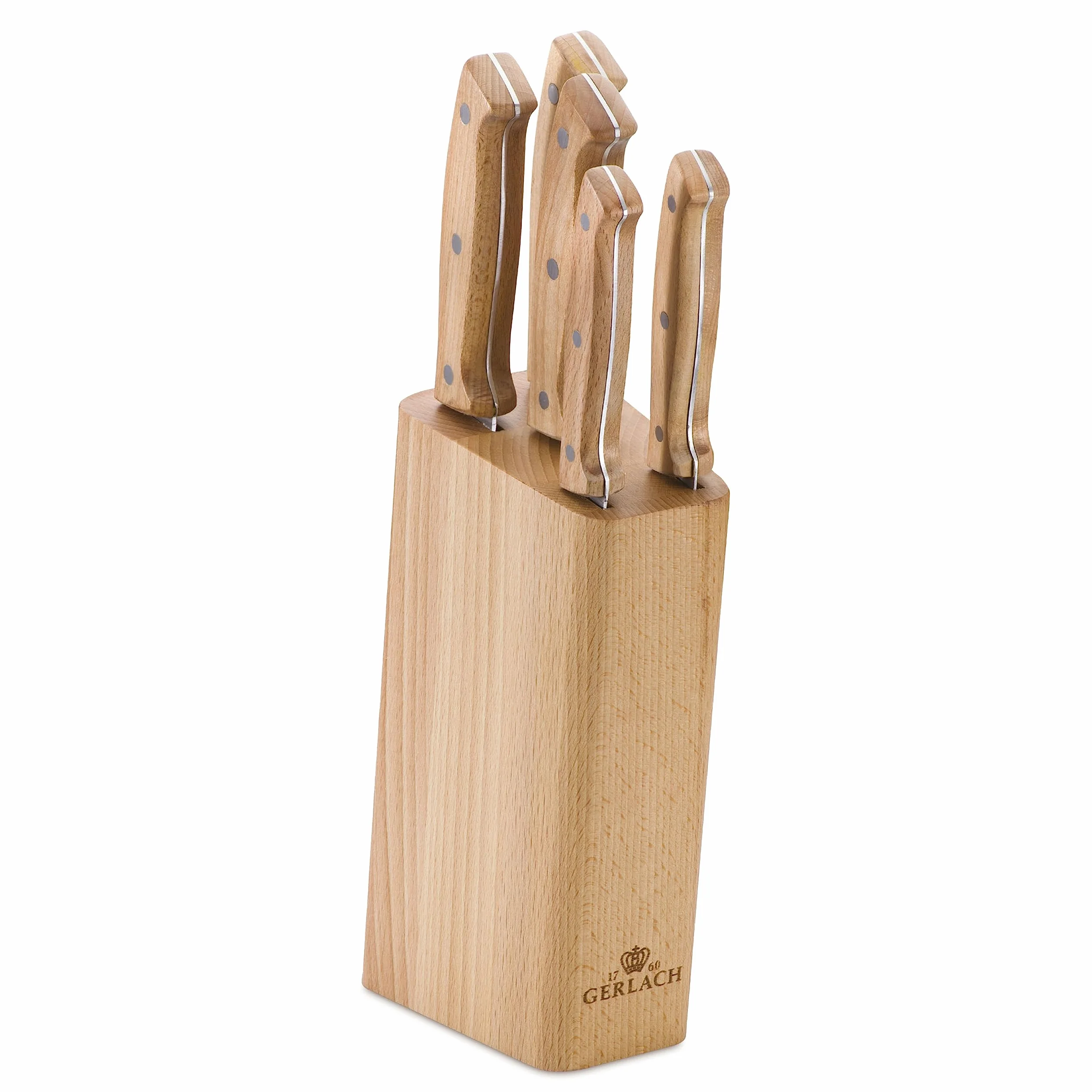 Gerlach - 5901035499898 | Bloc de Couteau Country | Acier Inoxydable