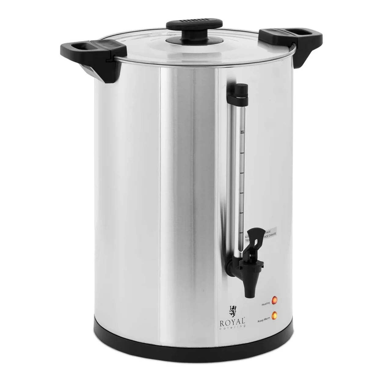 Royal Catering RC-CU20-2 Percolateur 20 L acier inoxydable Cafetière percolateur Pro cafetiere Percolateur à café