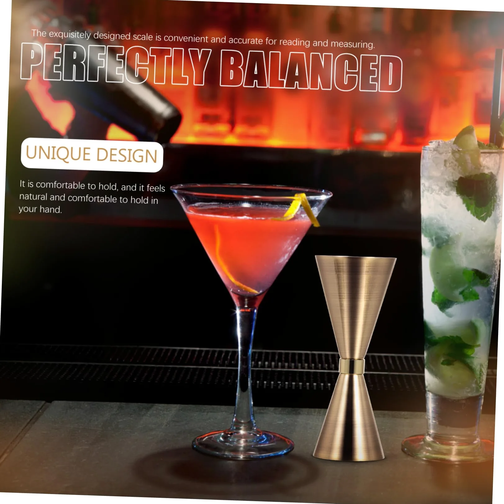 MAGICLULU 3pièces Jigger à Cocktail Acier Inoxydable Doseur De Outil De Mesure Élégant pour Bar Et Maison Pratique Et Décoratif