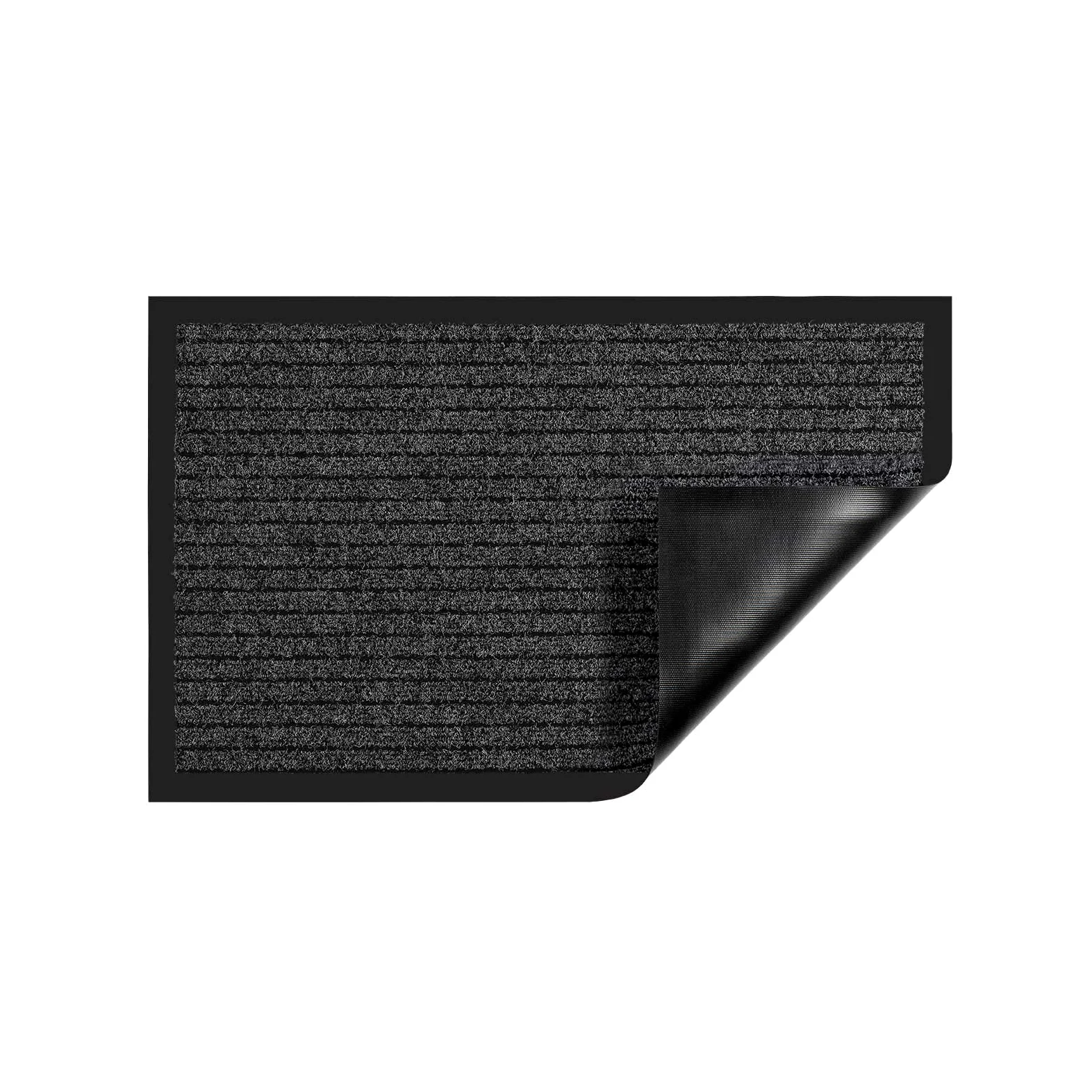 Floordirekt Paillasson Dura | Robuste et résistante | De nombreuses tailles et couleurs | Paillasson antidérapant pour intérieur et extérieur (Anthracite, 150 x 180 cm)