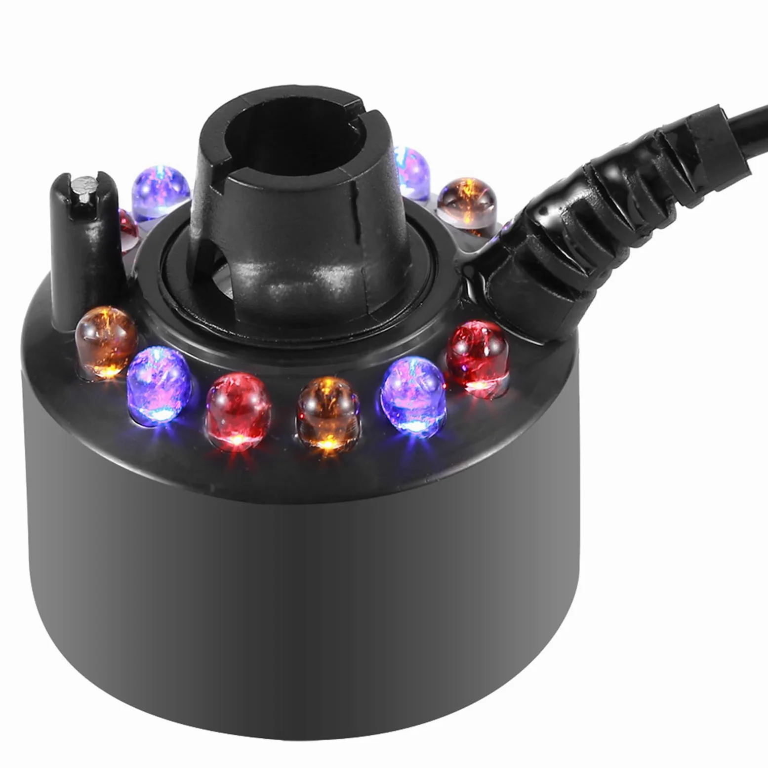 Brumisateur de Fontaine d'eau Longue Durée de Vie avec Adaptateur Secteur Brumisateur Effet de Brume époustouflant Humidificateur d'air Facile à Utiliser pour Aquarium