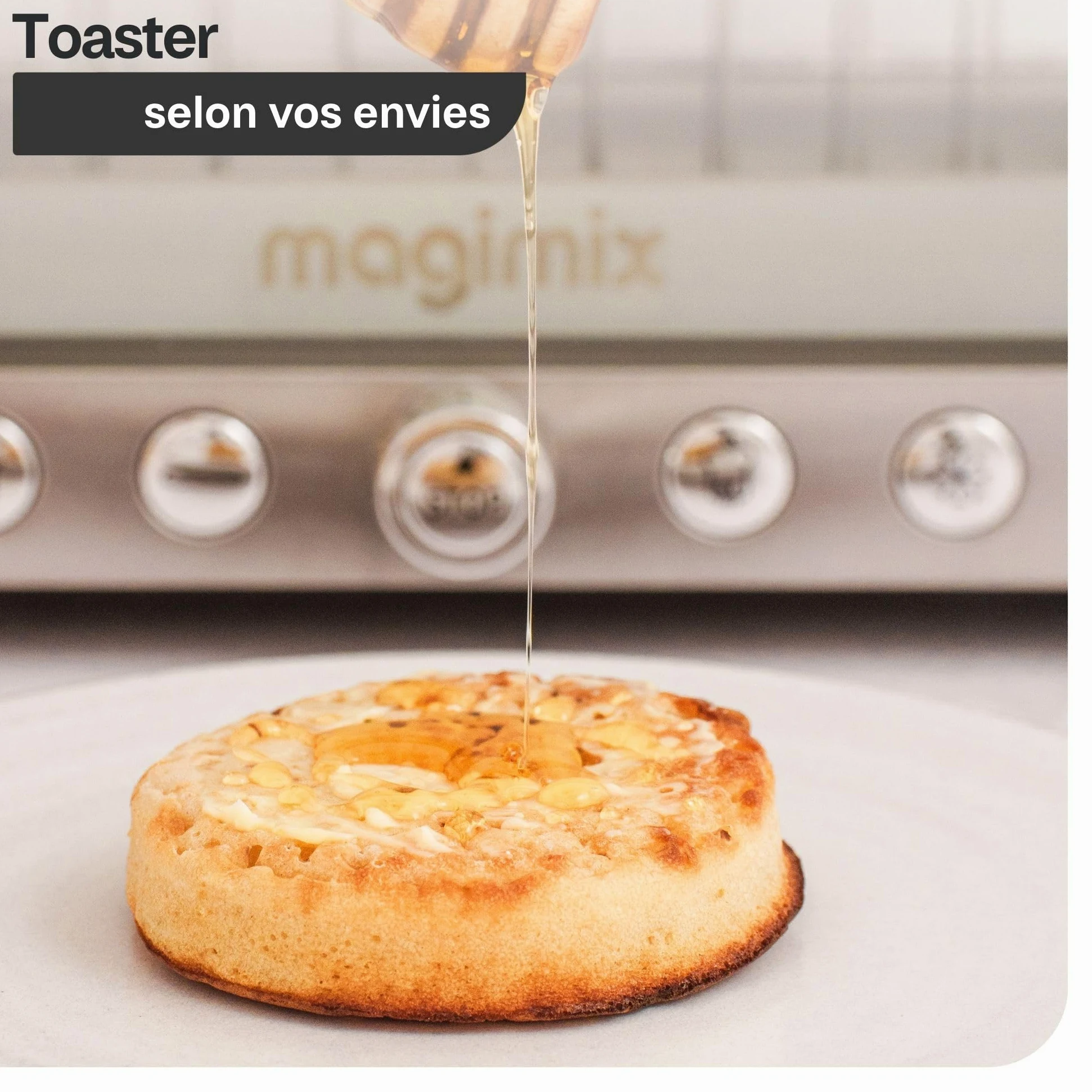 Magimix Grille-Pain - Vision - Toaster 2 Tranches avec fenêtre panoramique, quartz infrarouge, Acier Inoxydable - 1450 W, Noir