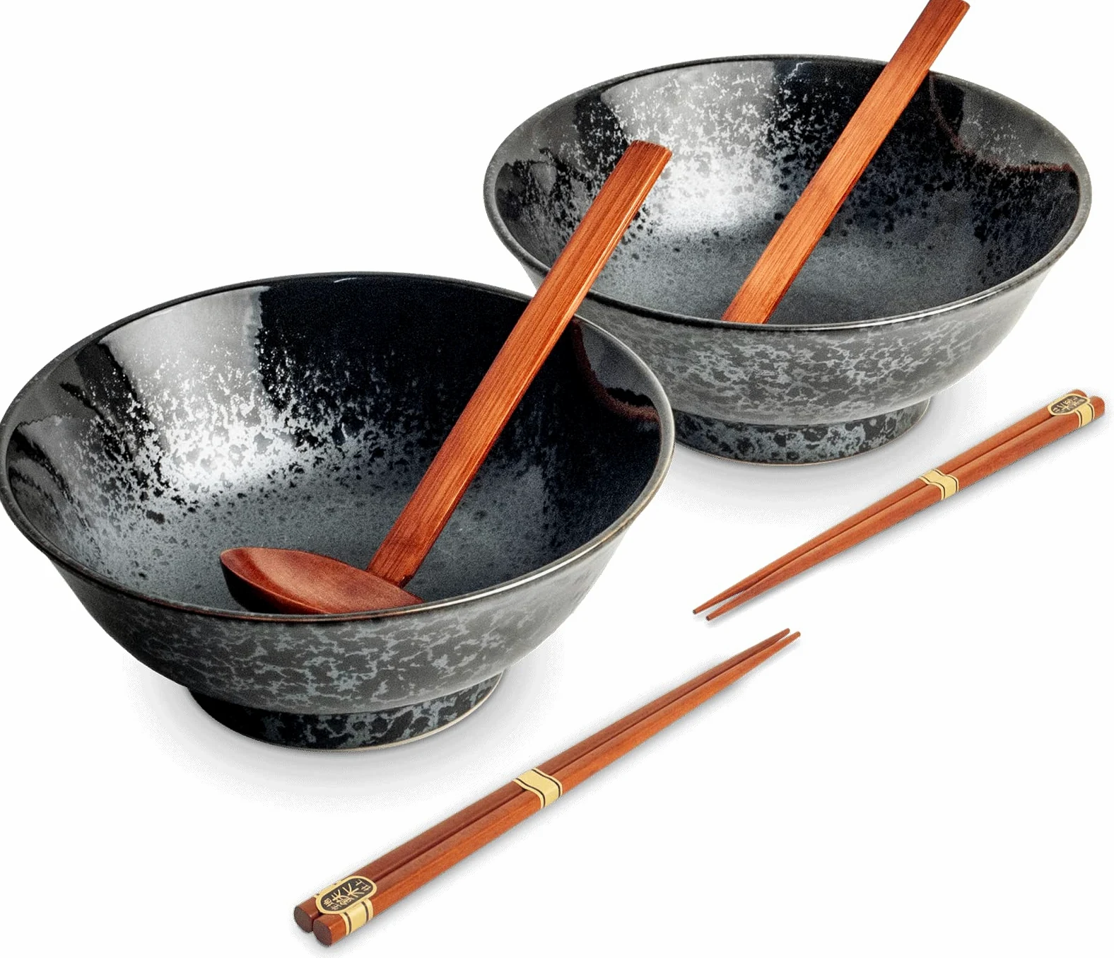 EDO JAPON - KOGE RAMEN BOWL SET/6 2PERS O/22CM|H9CM