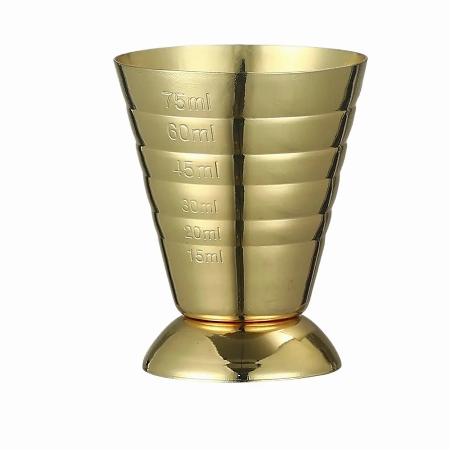 Cocktail Jigger Bar Mesure Niveau(Gold Plated)