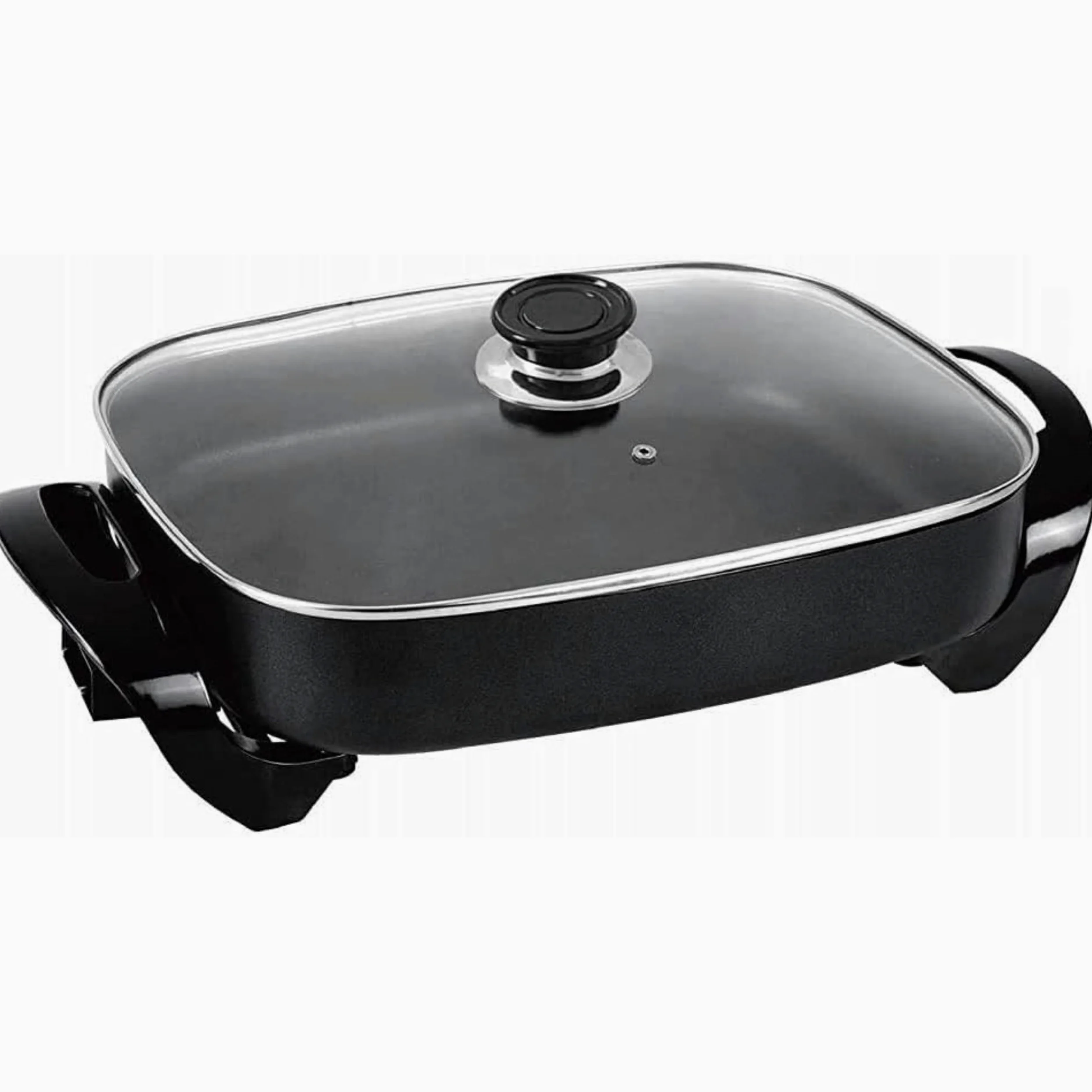Shov Poêle MG-3040 - Poêle électrique multifonctionnelle - Poêle à pizza - Poêle à pizza - Poêle de fête Ø 30 x 40 cm