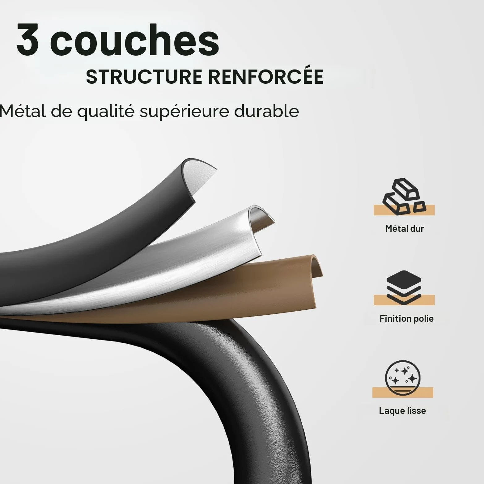 HBTower Escabeau 2 Marches Pliable, Marchepied avec Poignée Rembourrée, Capacité 150KG, Marches Larges Antidérapantes