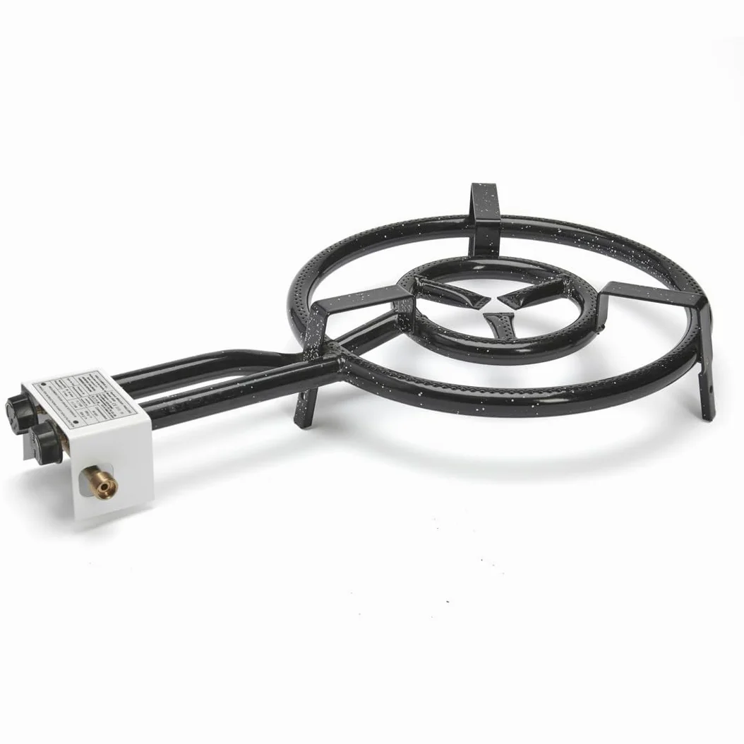 DE BUYER -0816.40N Brûleur Gaz pour Casseroles avec Trépied, Diamètre Ø 40 cm, Noir