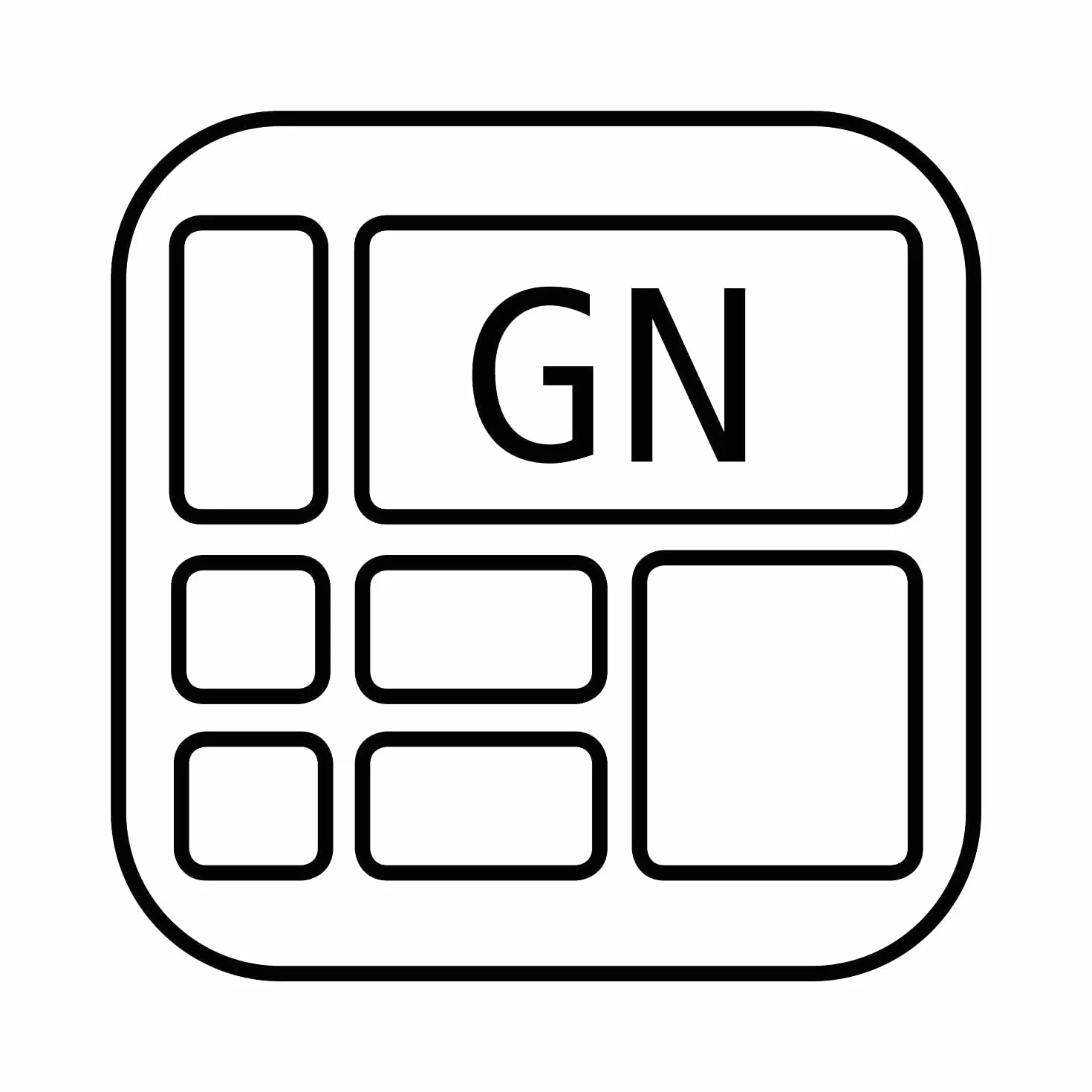 APS 11295 Plateau système GN 1/1 « CLASSIC », plateau de service, système empilable et vissable, poignées solidement vissées, avec entretoises, 53 x 32,5 cm, hauteur 5 cm