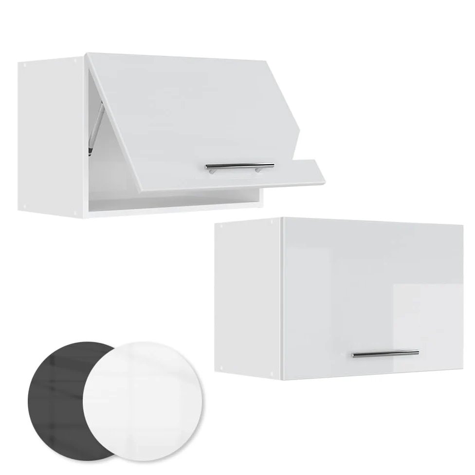 Vicco Armoire Murale Fame-Line, Blanc Haute Brillance, 60x40cm Plat, à Fixation Murale pour Le Rangement des Accessoires de Salle de Bain