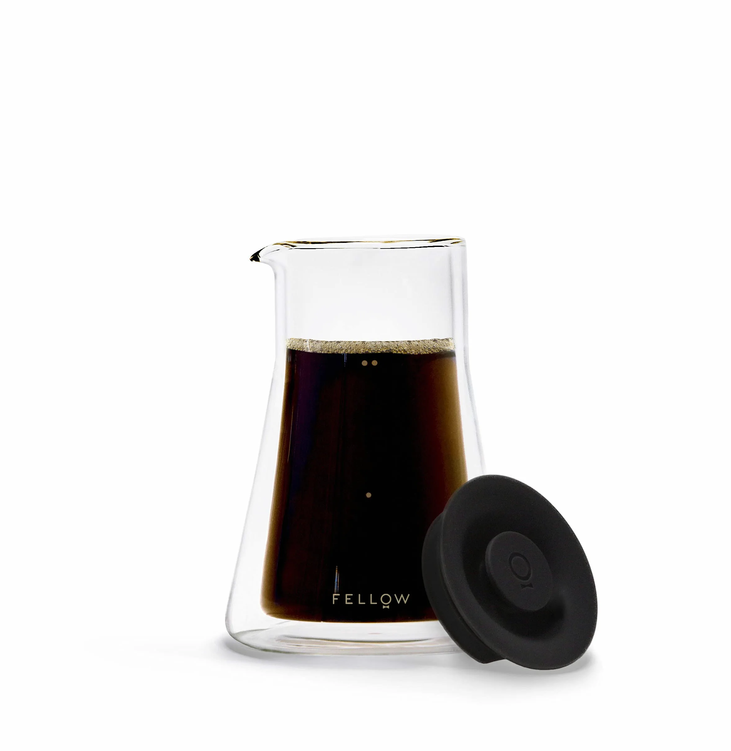Fellow Stagg | Carafe à café à double paroi | Récipient pour préparation manuelle du café | Carafe en verre borosilicate soufflé à la main, pichet transparent | 600 ml