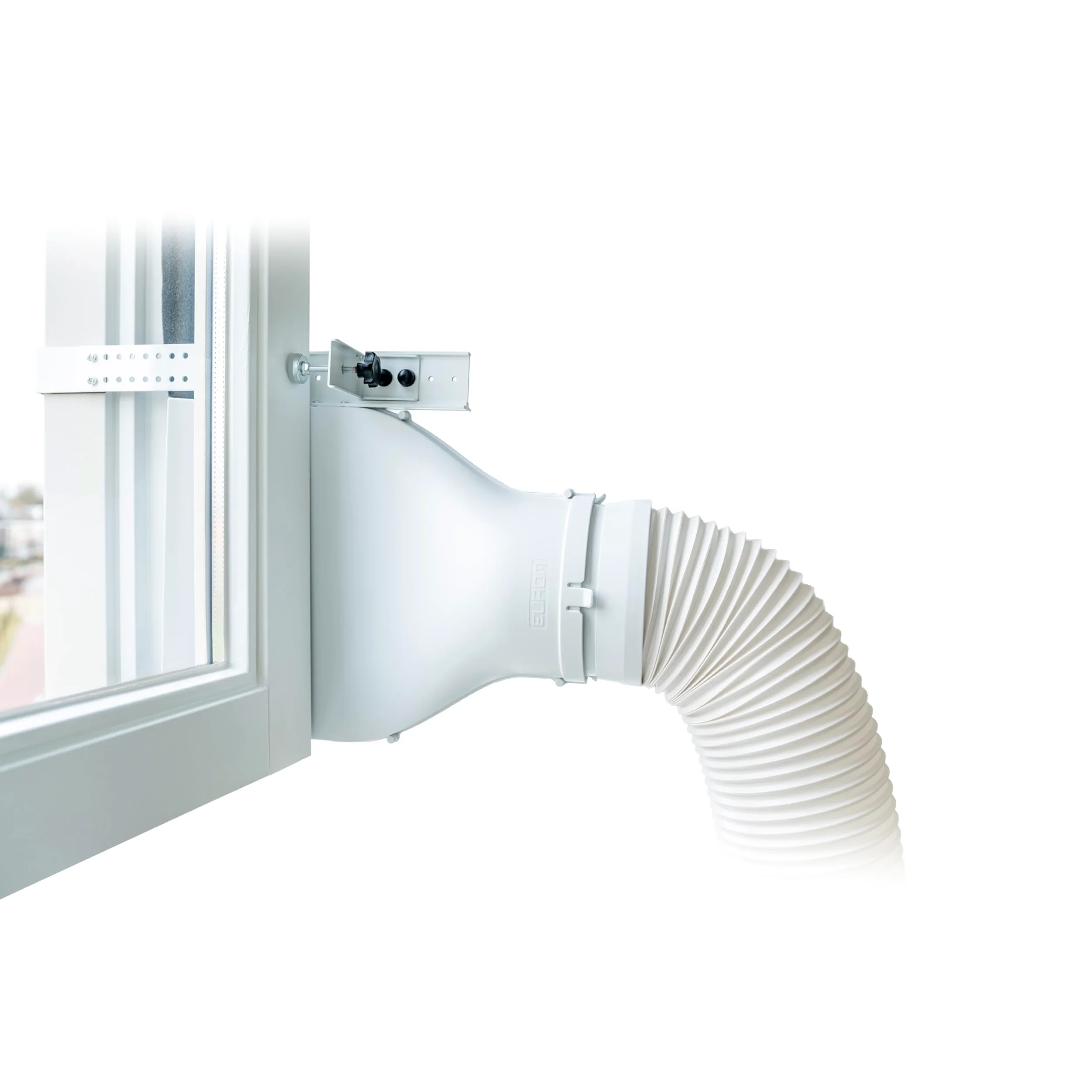Eurom Window Way Out - Joint de fenêtre pour climatiseurs mobiles - Adaptateur d'accessoires pour votre climatiseur mobile - Hot Air Stop - Ajustement universel - Installation rapide (blanc 2.0)