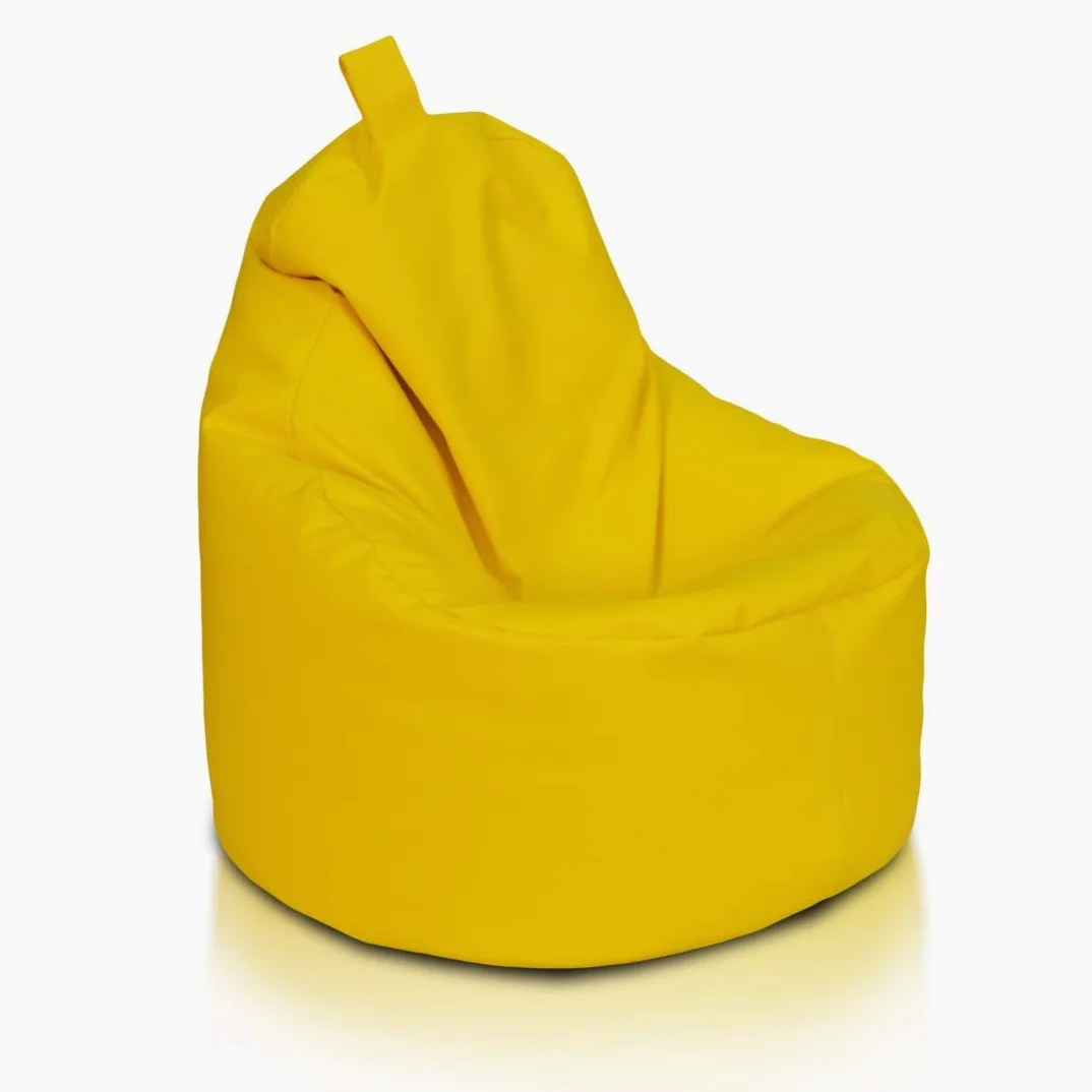 Ecopuf Yoko - Pouf en Cuir synthétique avec Fermeture éclair Anti-Perte