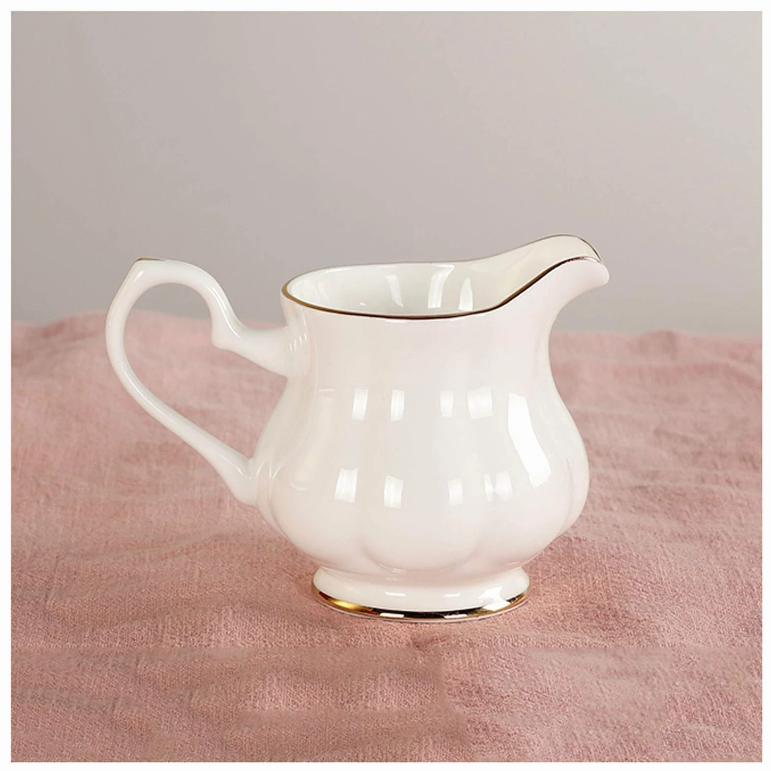 MRKU Pot à Lait, saucière, Tasse à Eau, pichet, Distributeur de crème et de café, sucrier, en céramique avec Anse, Style autrichien, pour Restaurant.