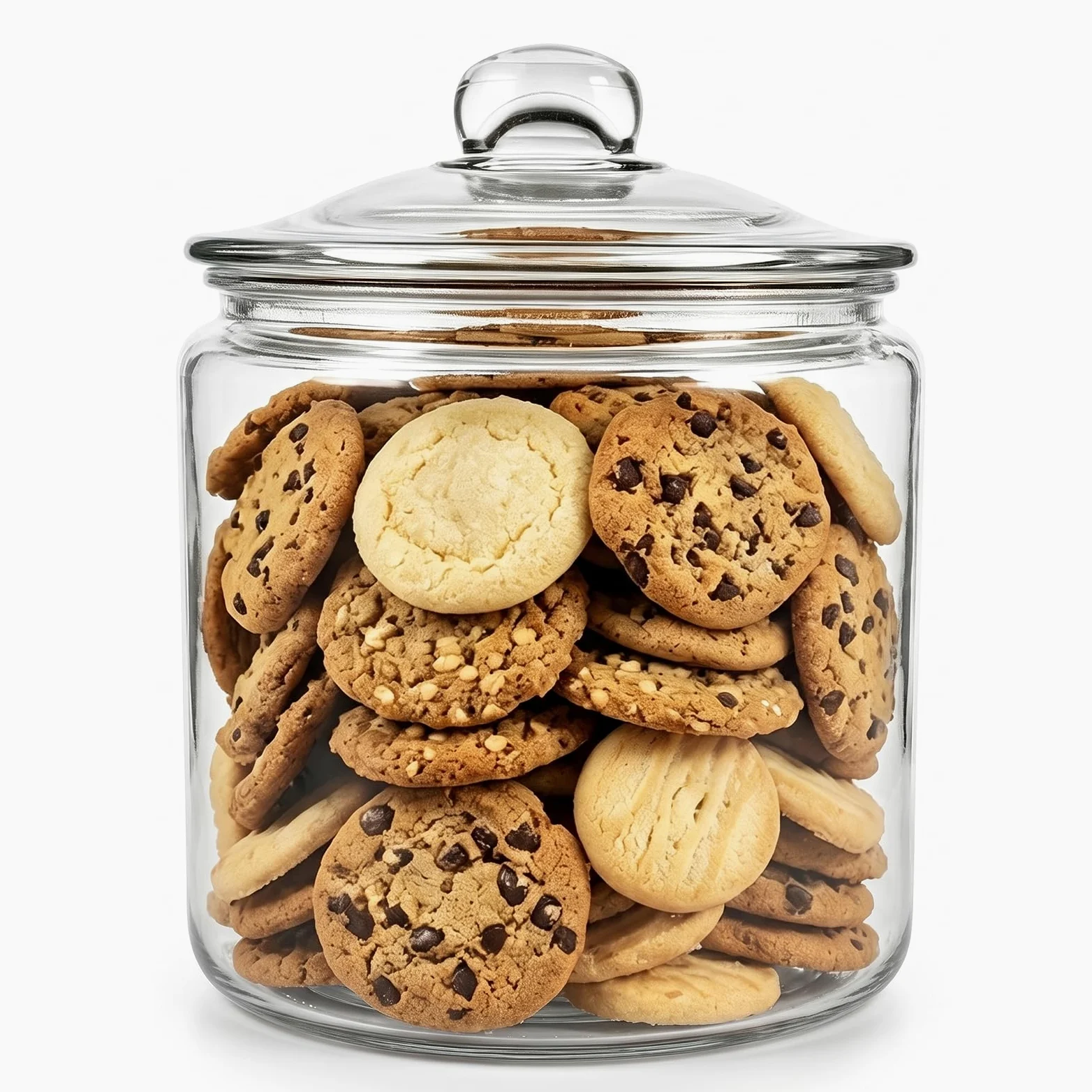 Masthome Grand bocal en verre de 3,8 l avec couvercle, hermétique, passe au lave-vaisselle, boîte de rangement en verre à large ouverture pour pâtes, farine, noix, biscuits, etc