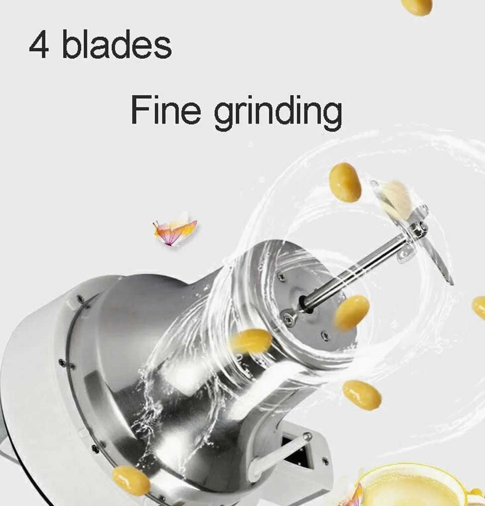 Machine à Soupe Automatique - Machine à Soupe Chaude ou Froide 6 en 1 Plus Lait de soja, Machine à Congee de céréales de Riz Plus - 4 Lames, Toucher Froid, Acier Inoxydable Durable